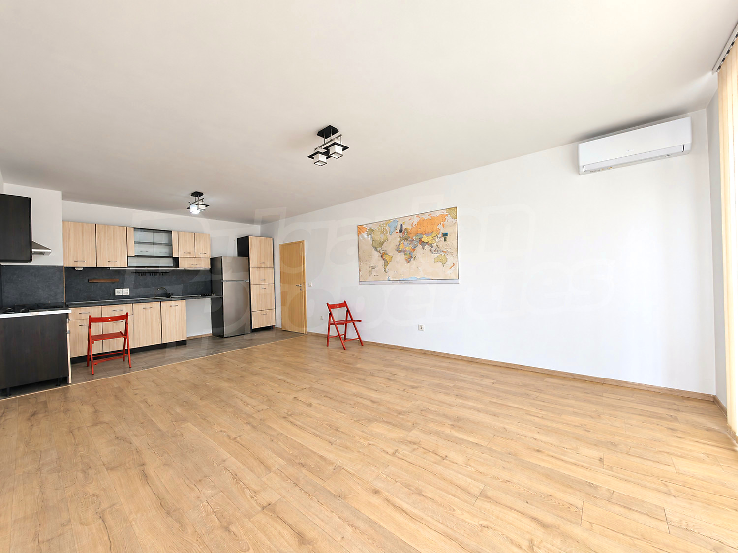 inside, living room, kitchen, furnished