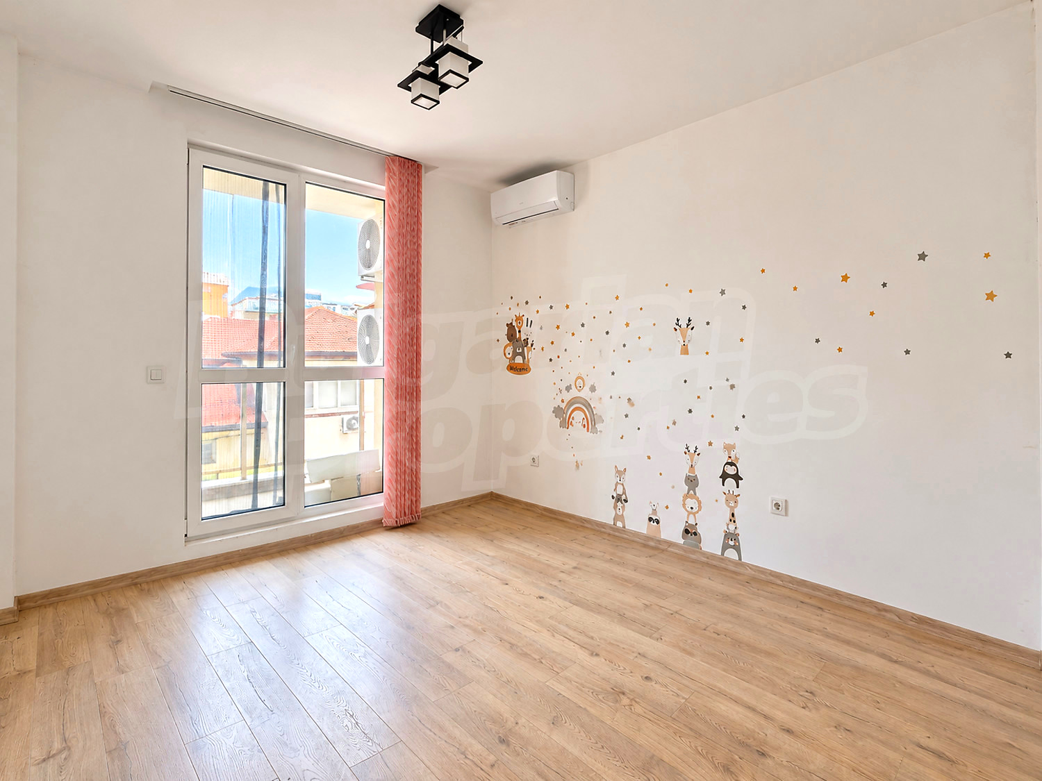 inside, view from balcony, furnished