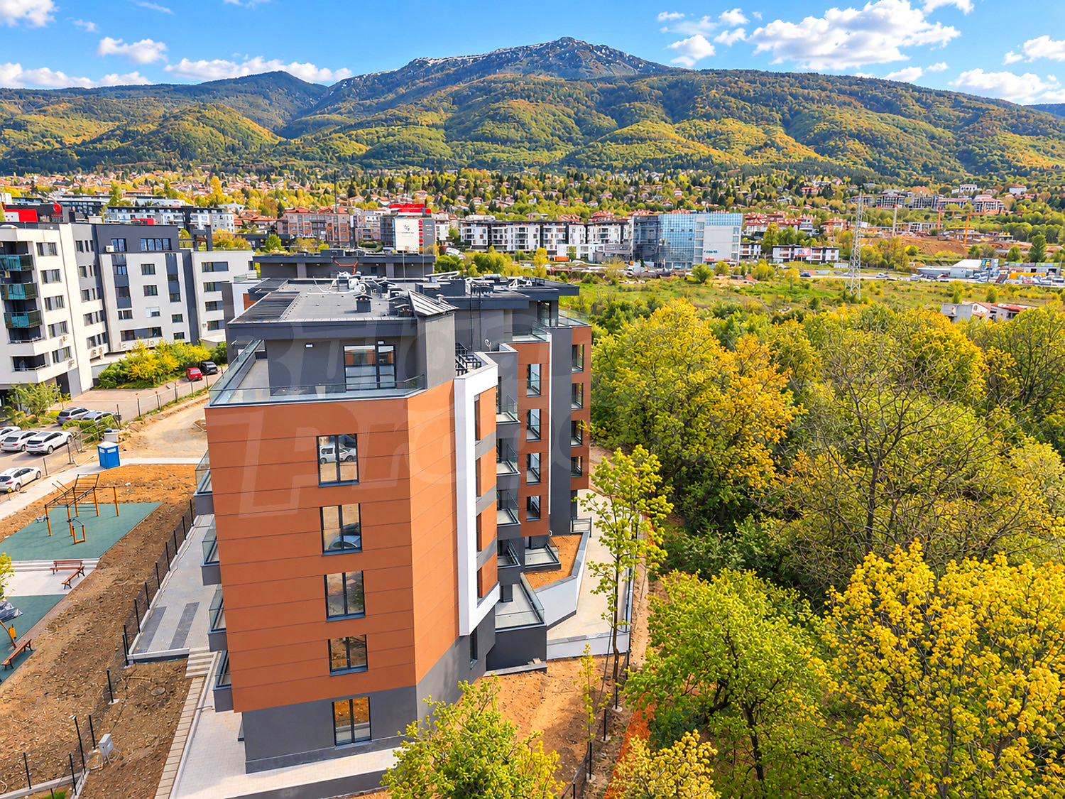 outside, facade, mountain, green area