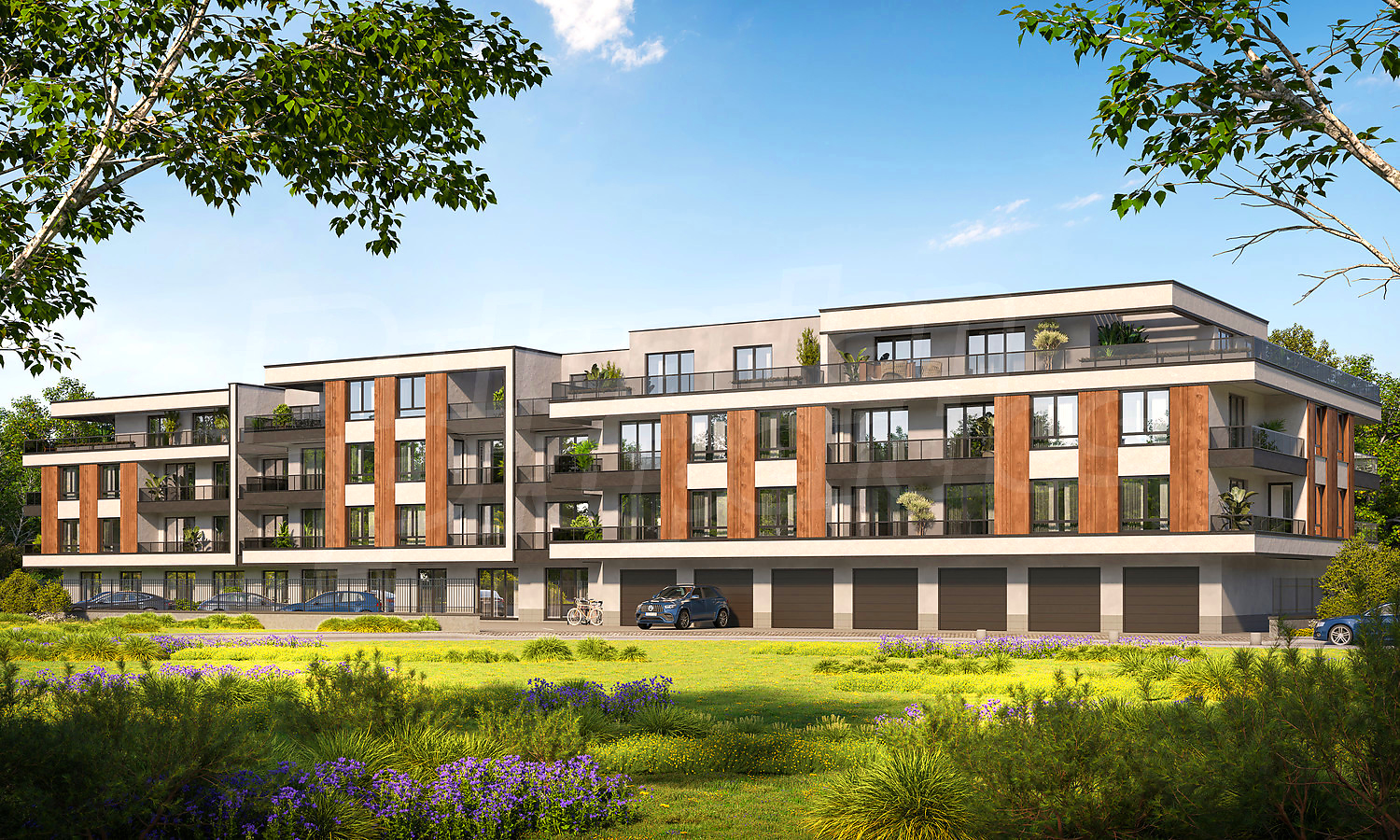 outside, facade, garden, green area