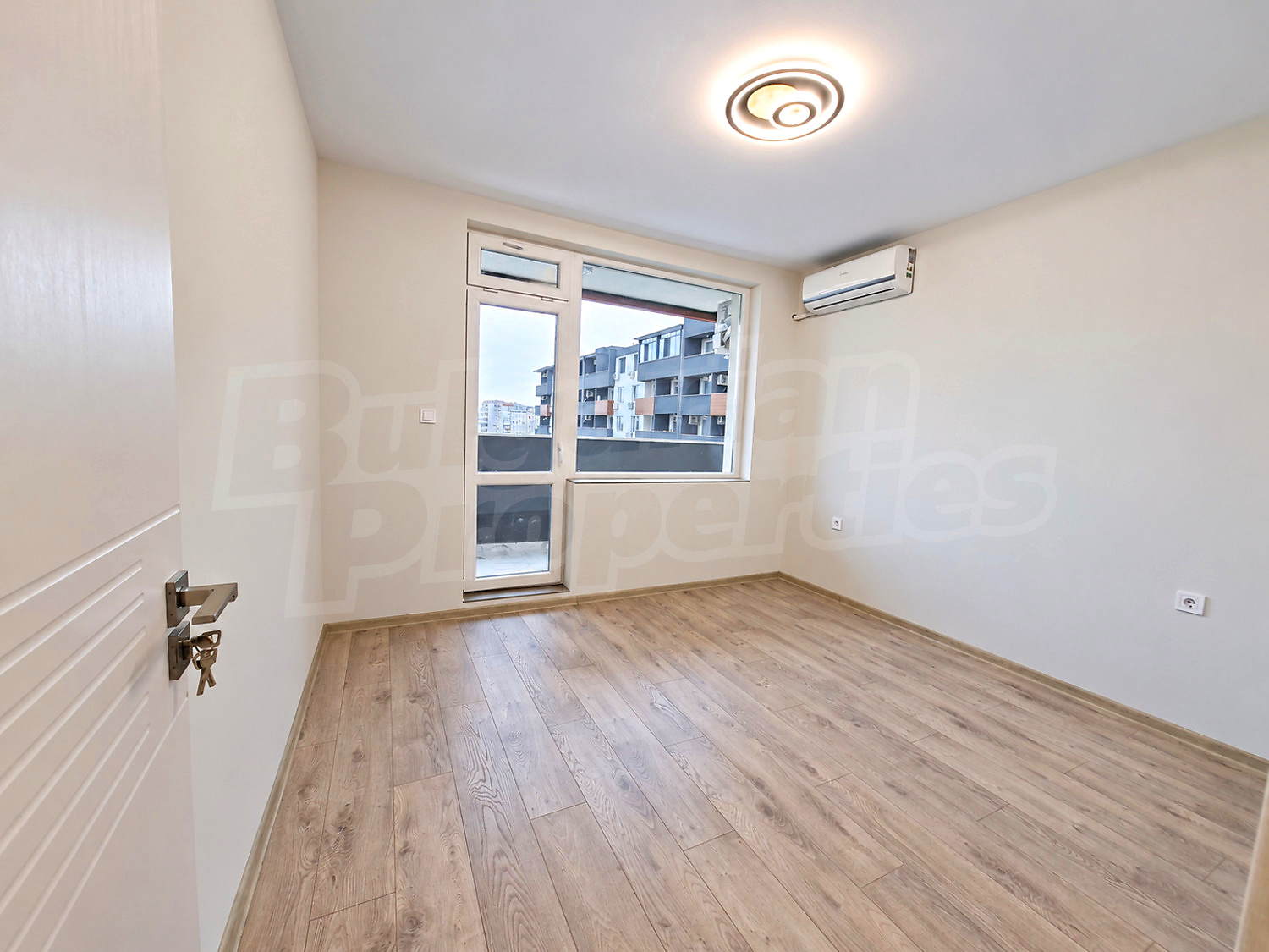 inside, balcony, view from balcony, unfurnished