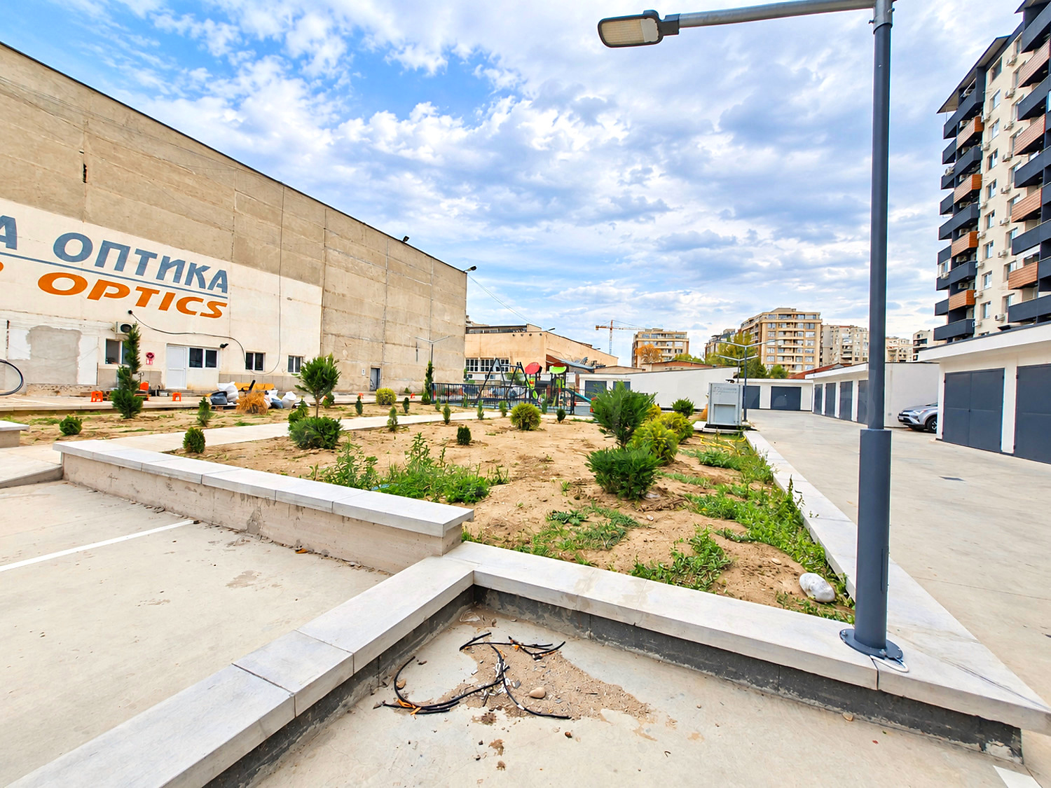 outside, parking, garden