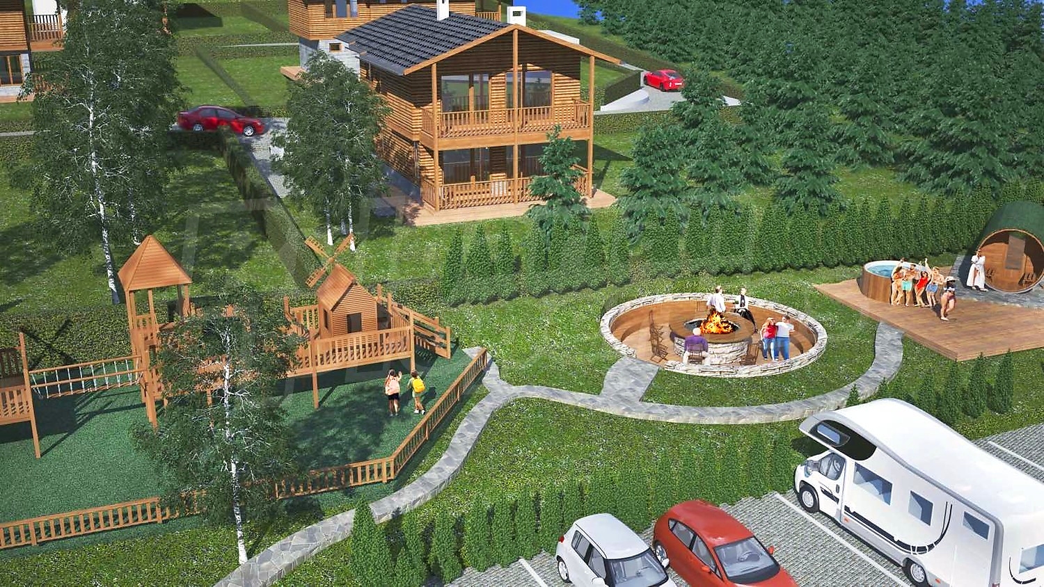 outside, garden, green area