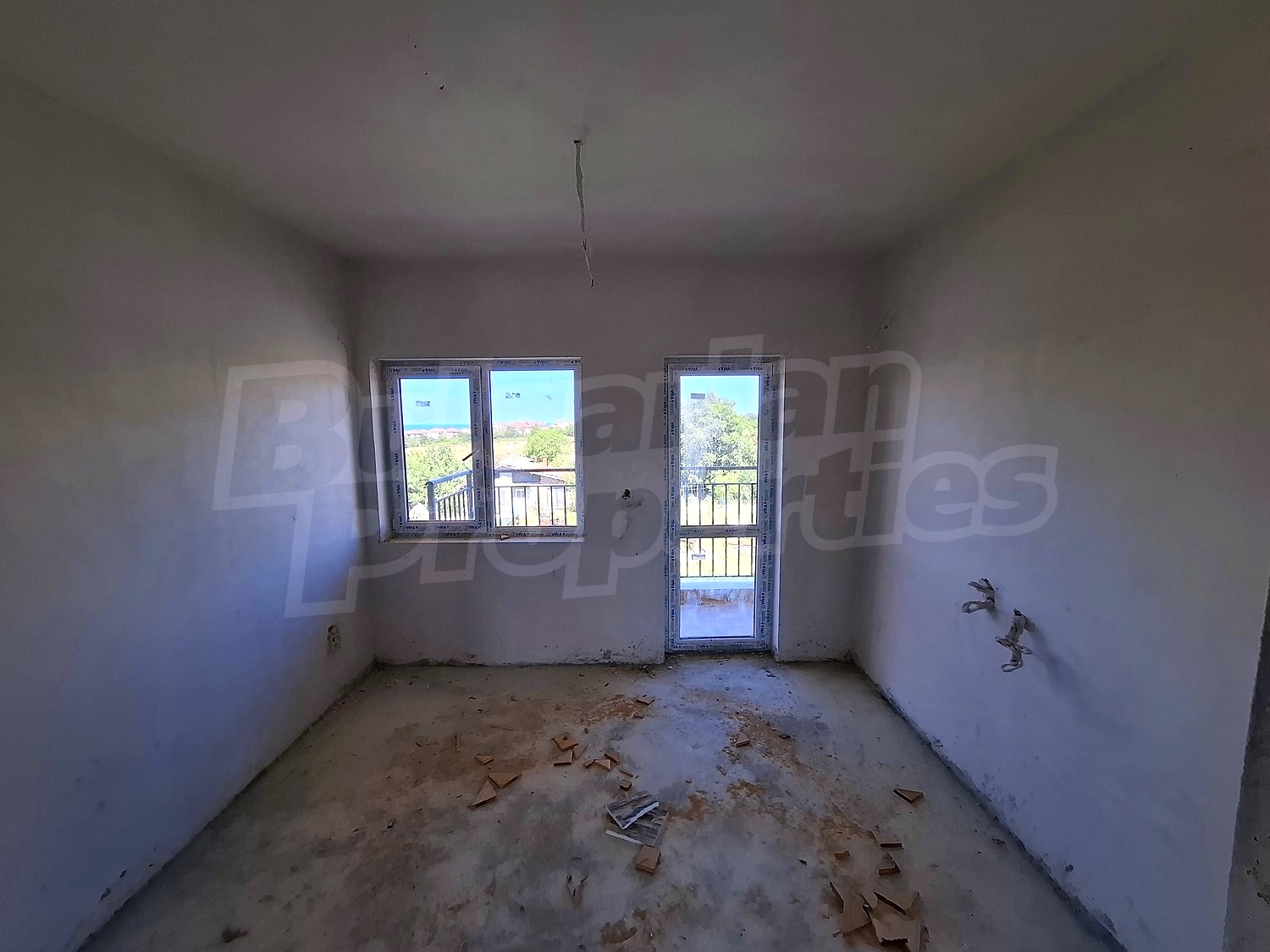 inside, view from balcony