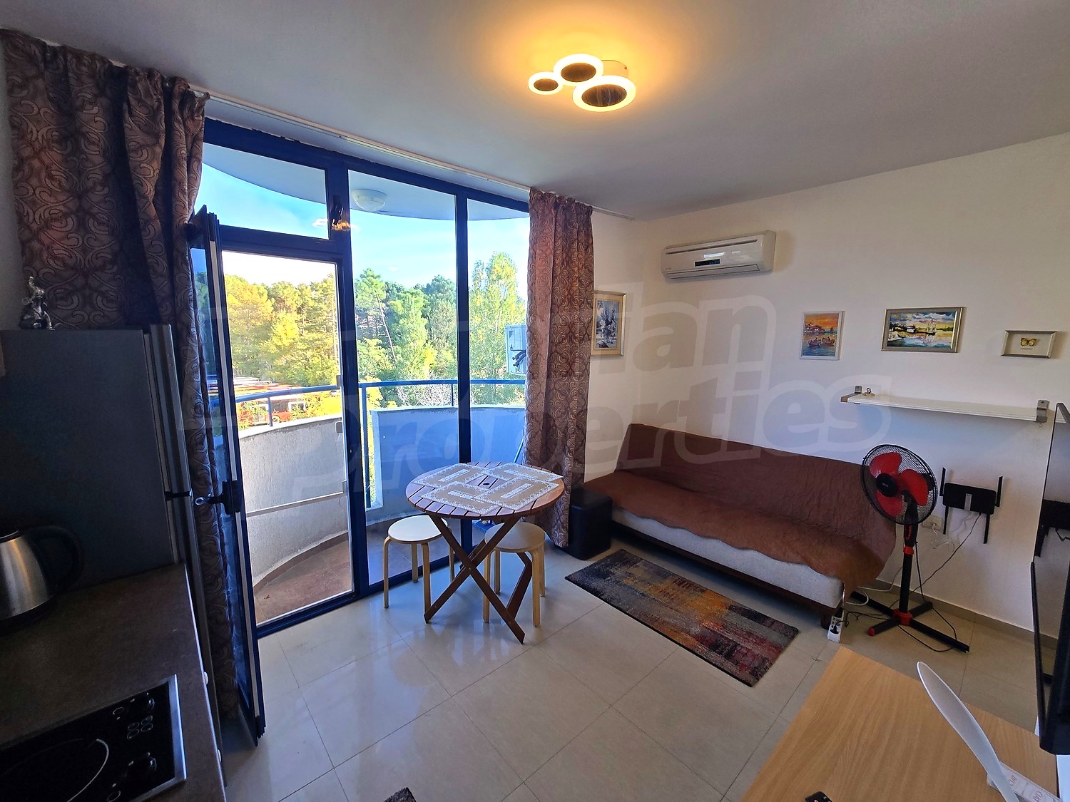 inside, living room, balcony, furnished