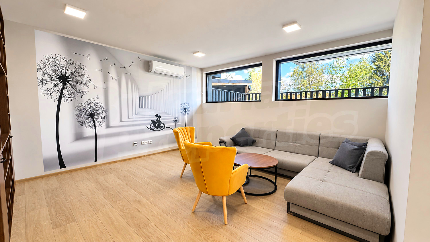 inside, living room, furnished