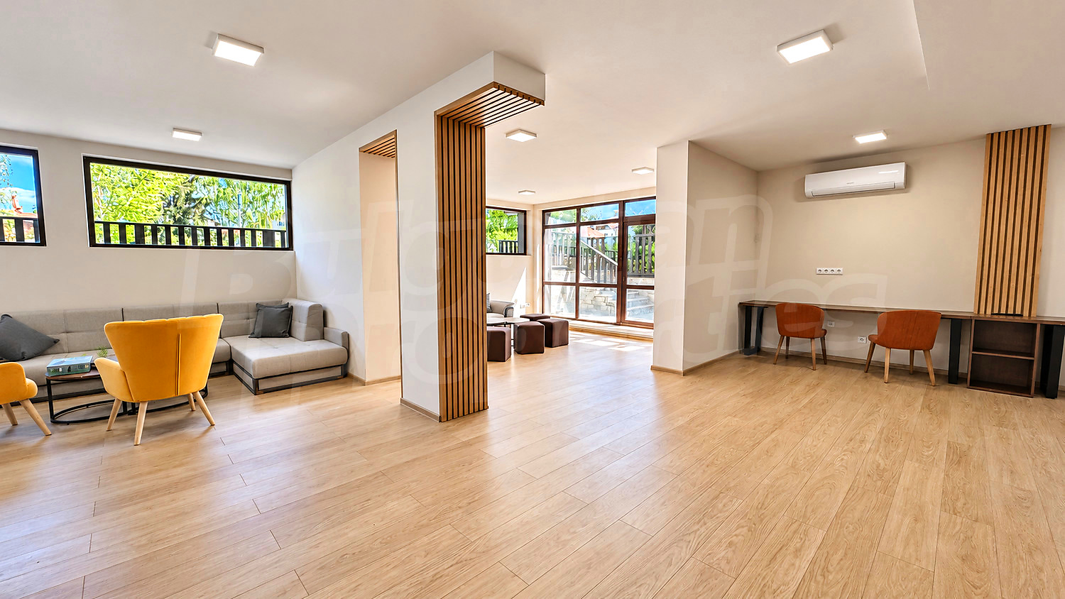 inside, living room, furnished