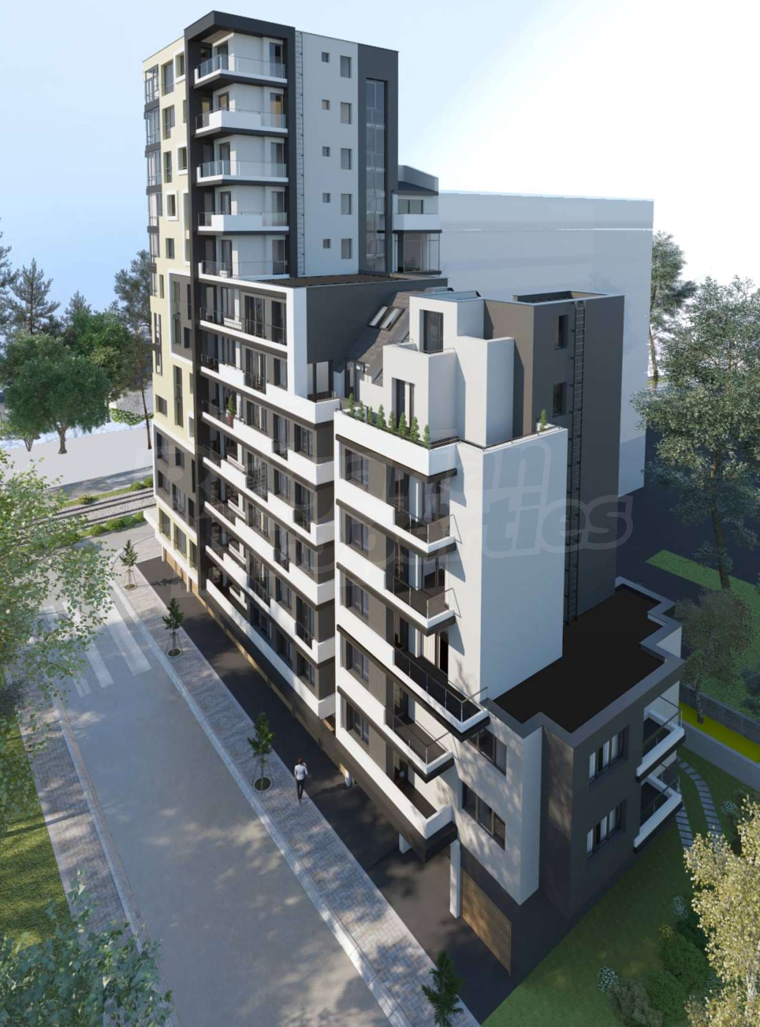outside, facade, green area