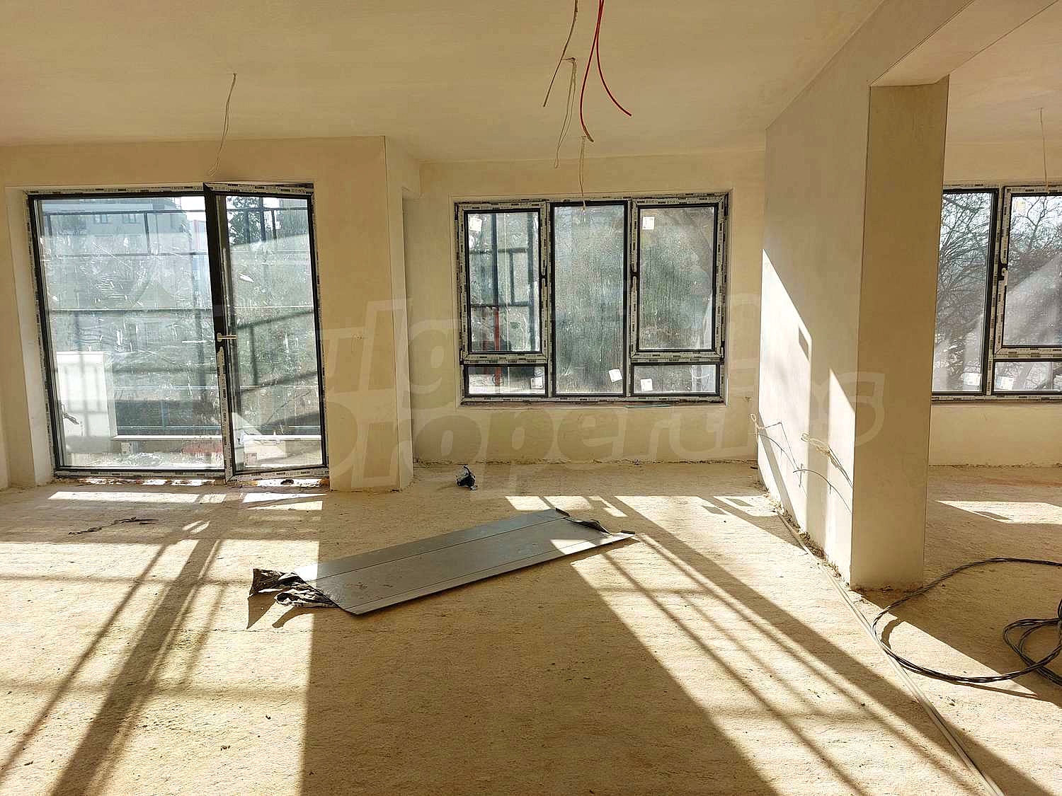 inside, unfurnished