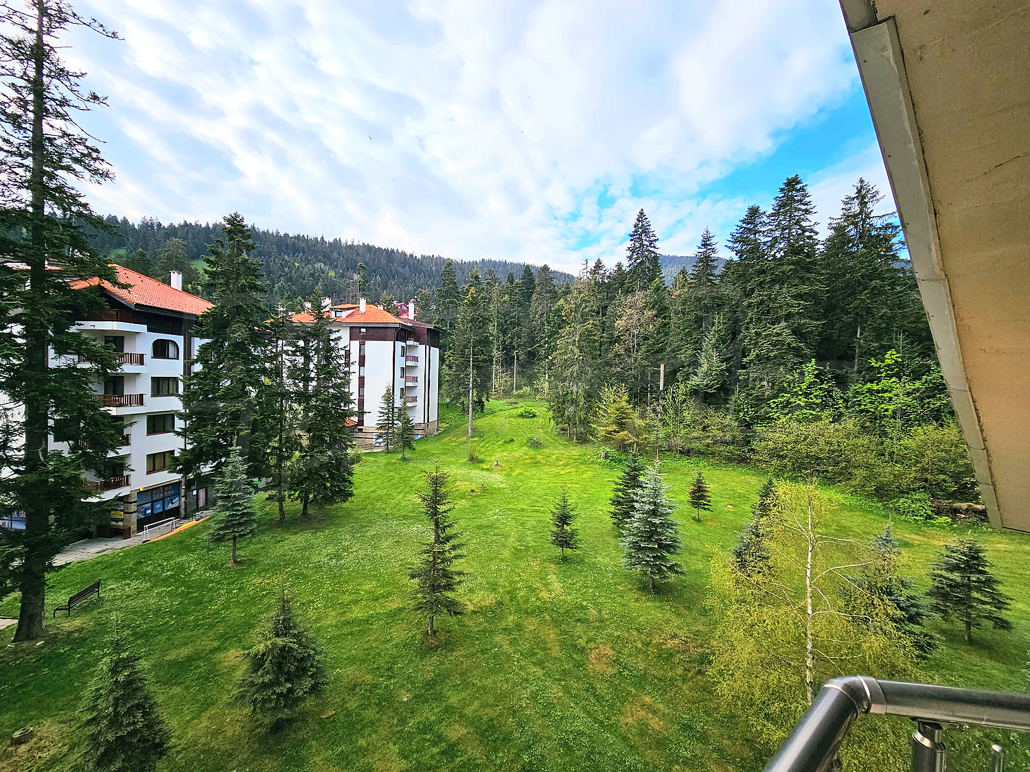 outside, green area, view from balcony