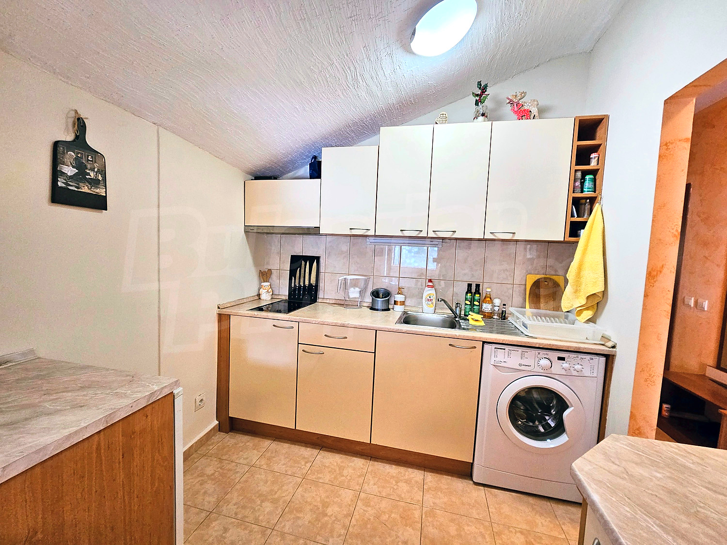 inside, kitchen, furnished