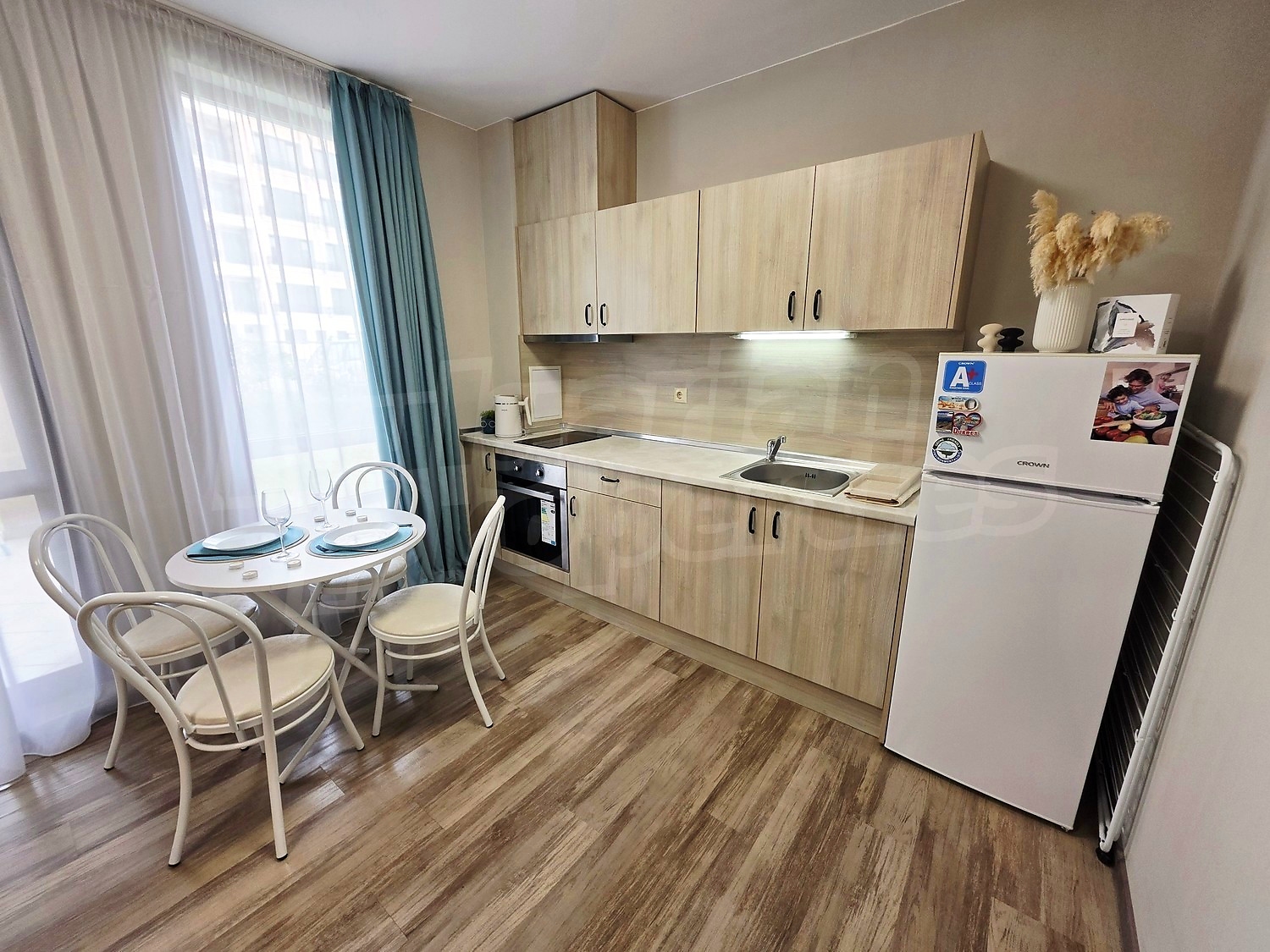 inside, kitchen, furnished