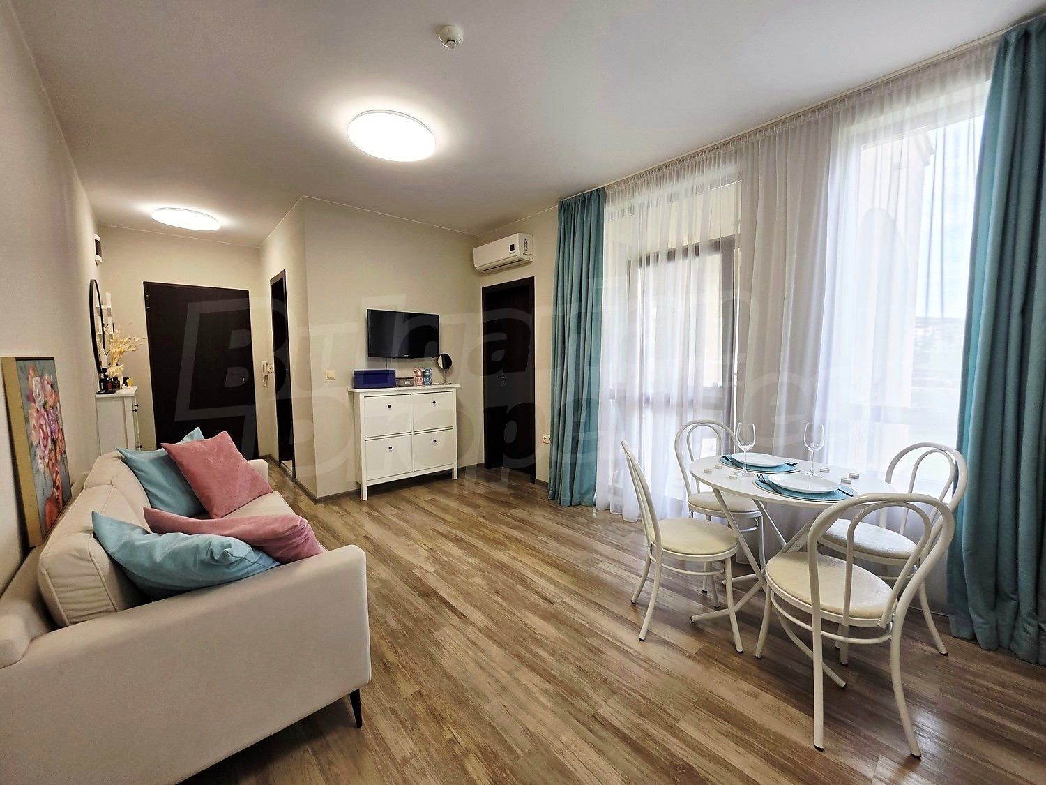 inside, living room, furnished