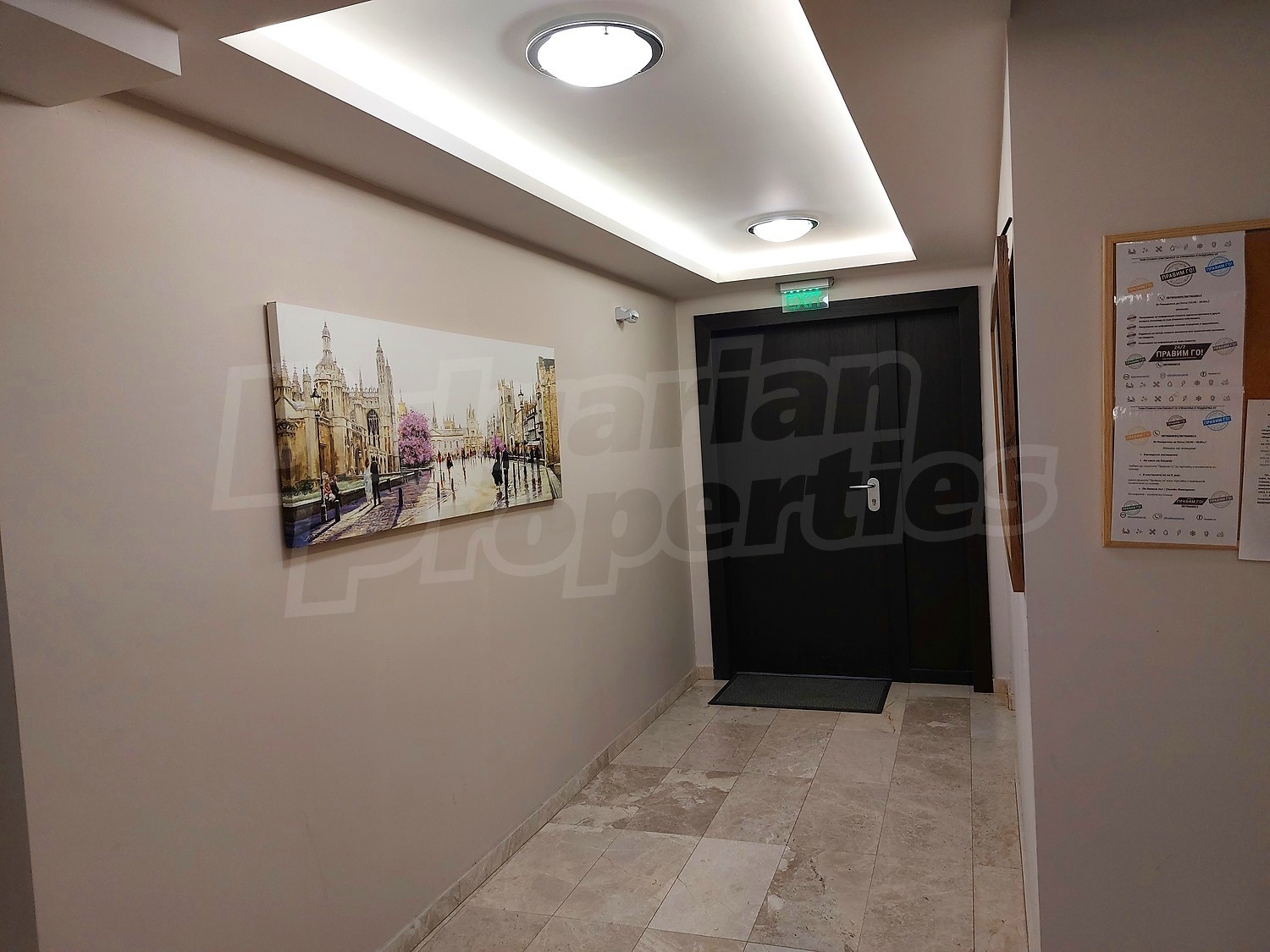 hallway, inside building entrance