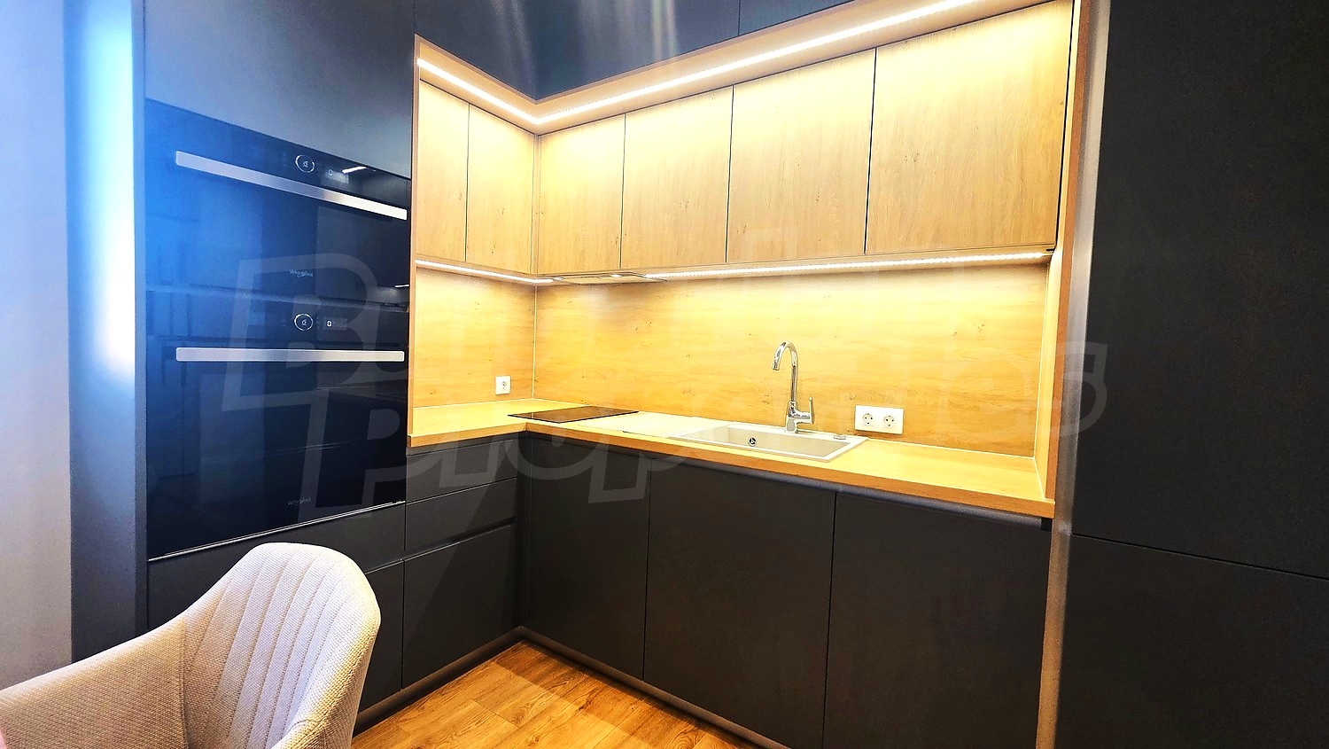 inside, kitchen, furnished