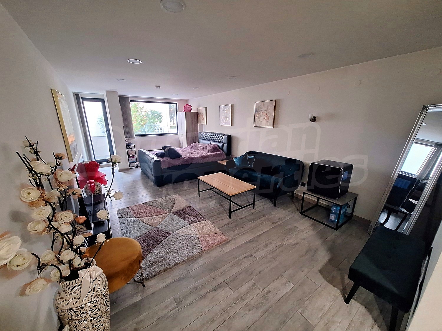 inside, living room, furnished