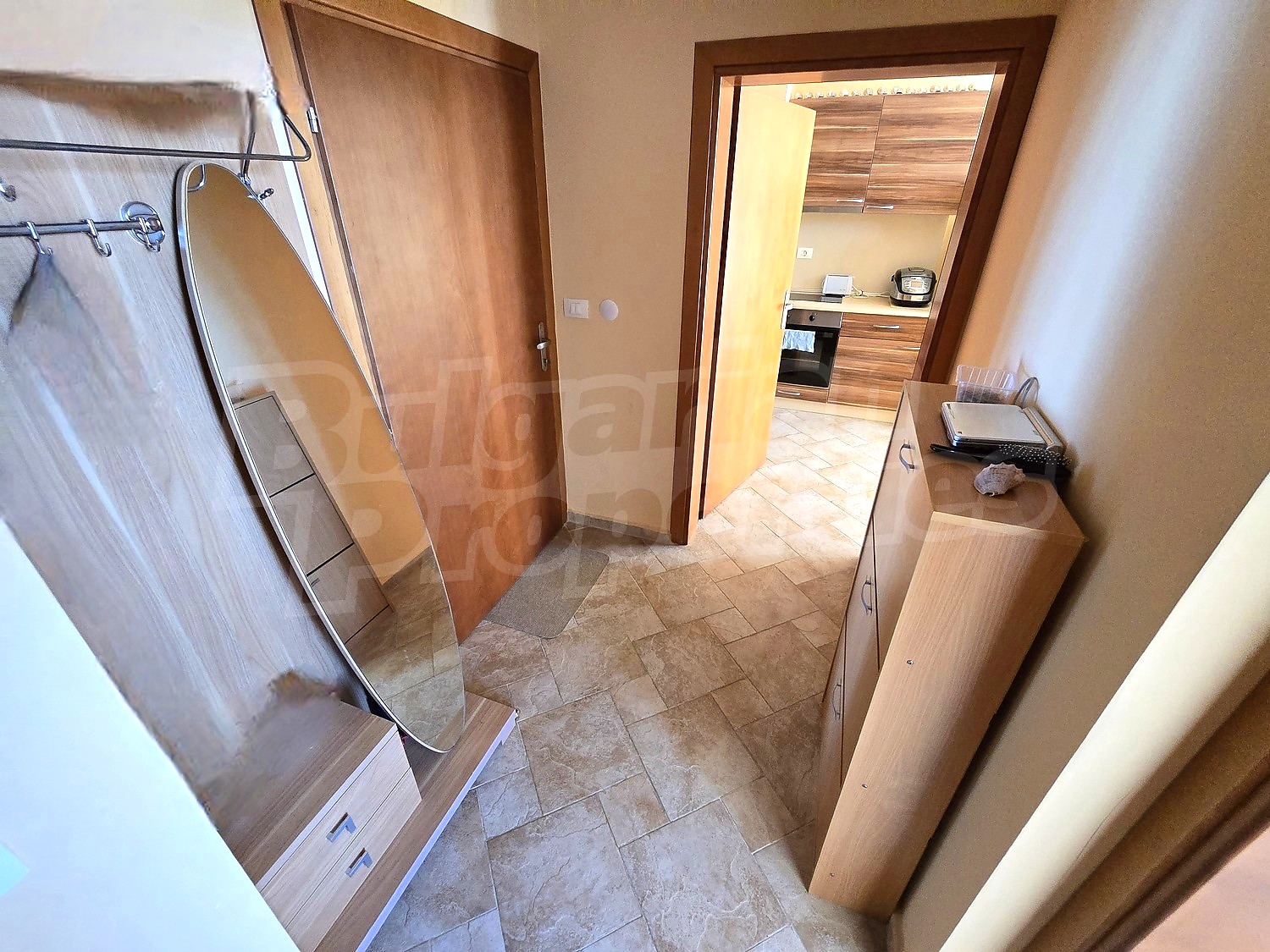 inside, kitchen, hallway