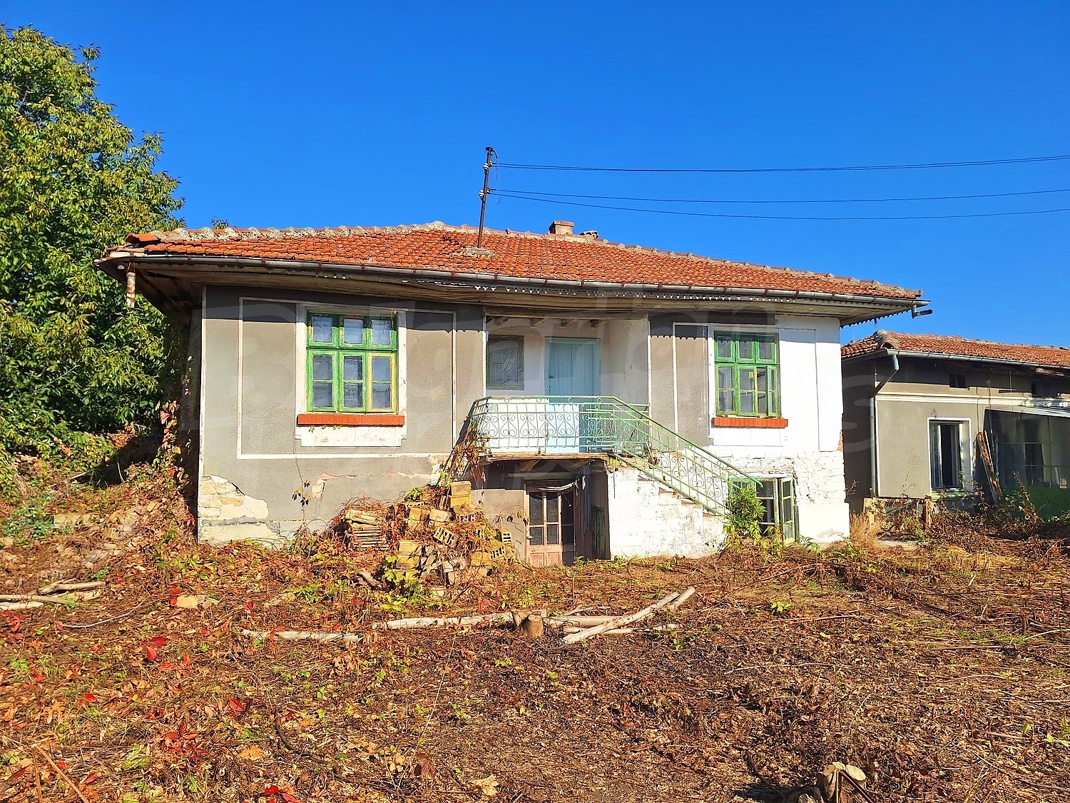 facade, garden