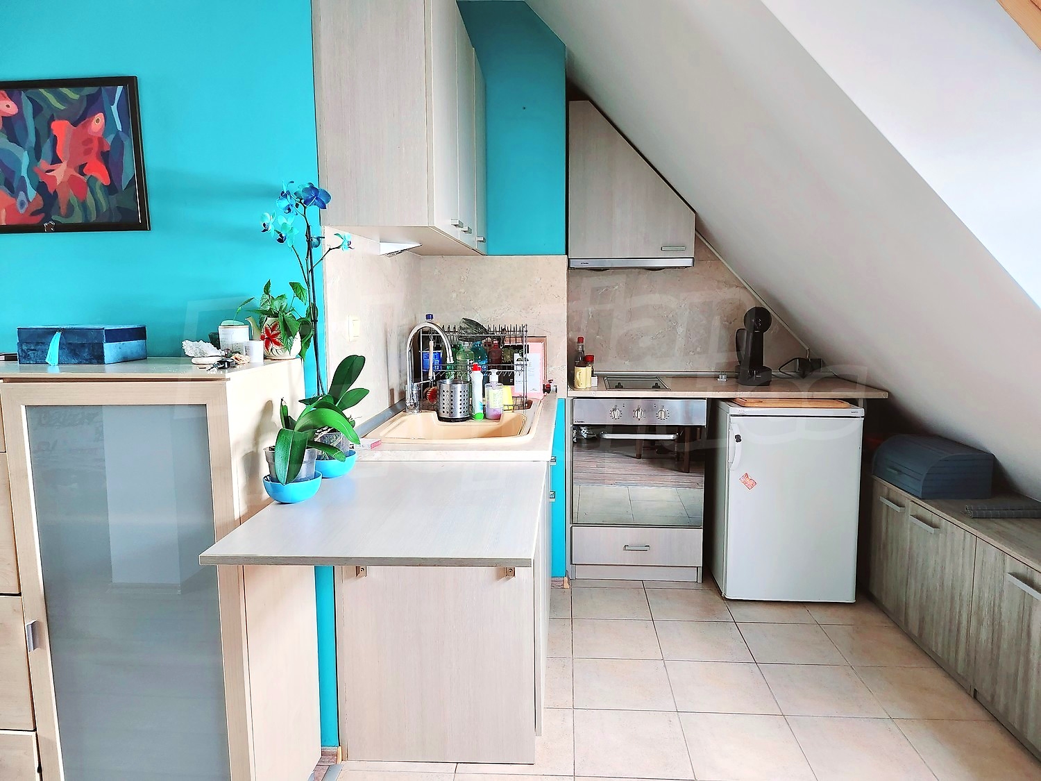 inside, kitchen, furnished