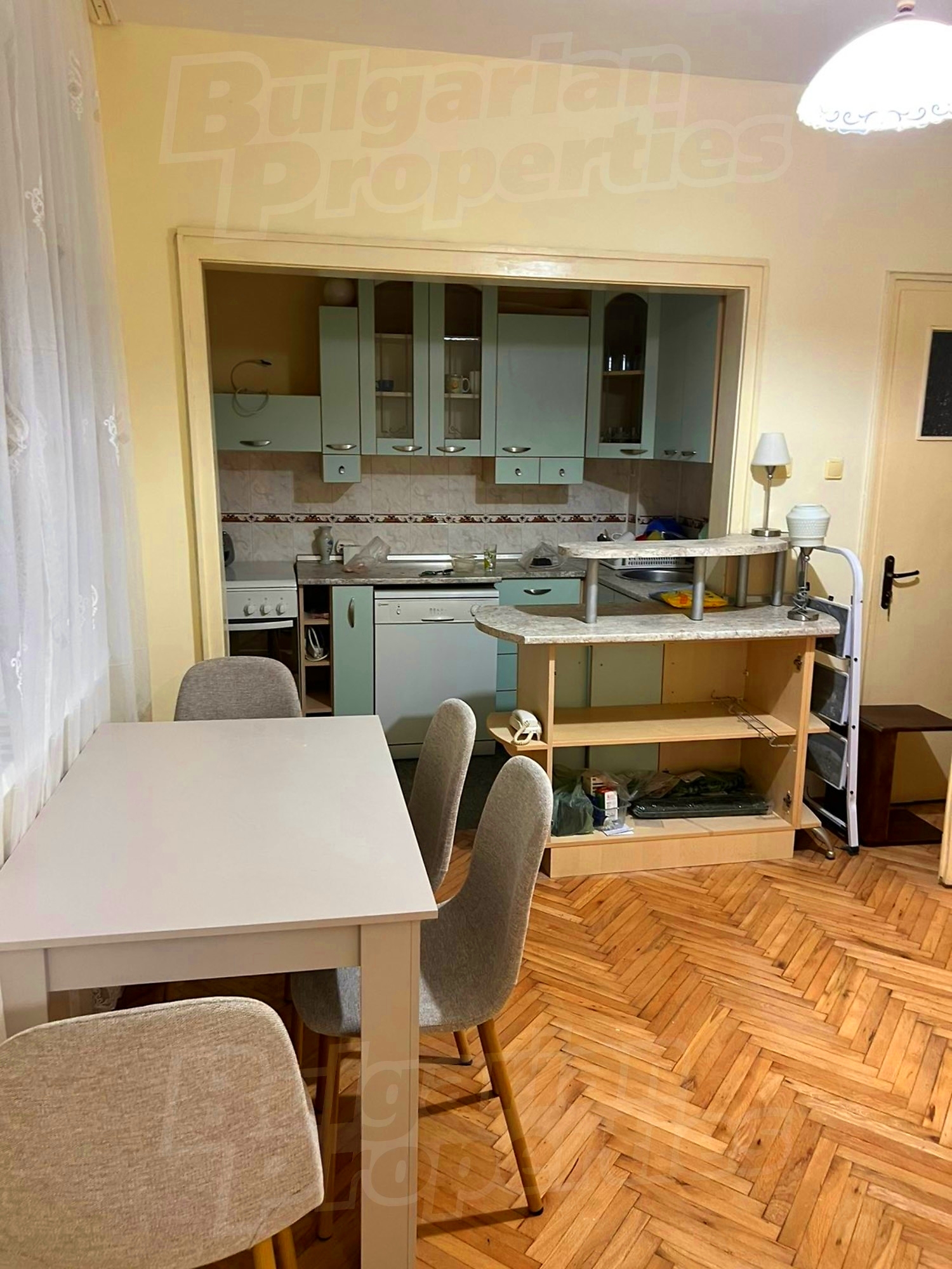 inside, kitchen, furnished