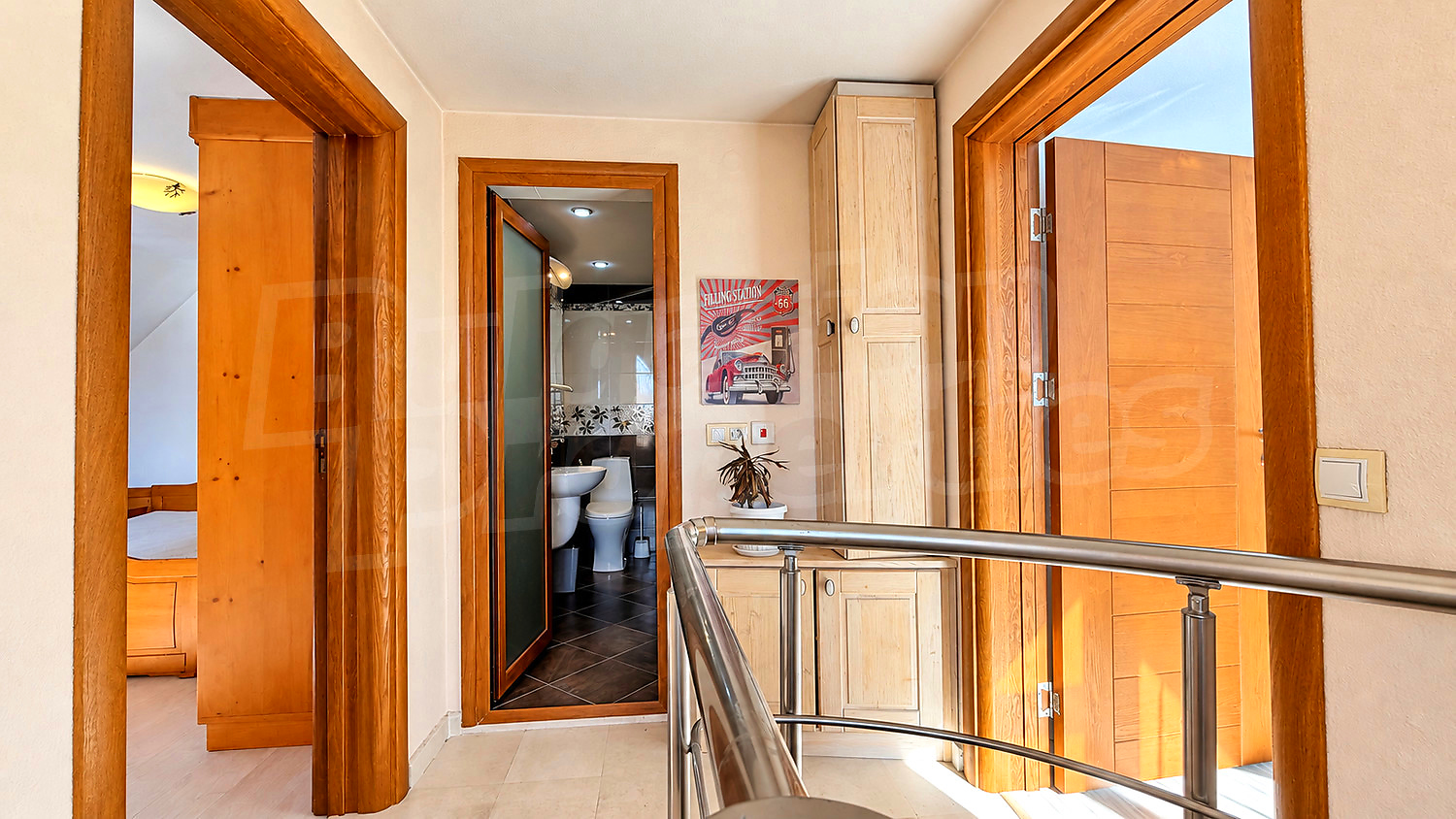 inside, hallway, bathroom