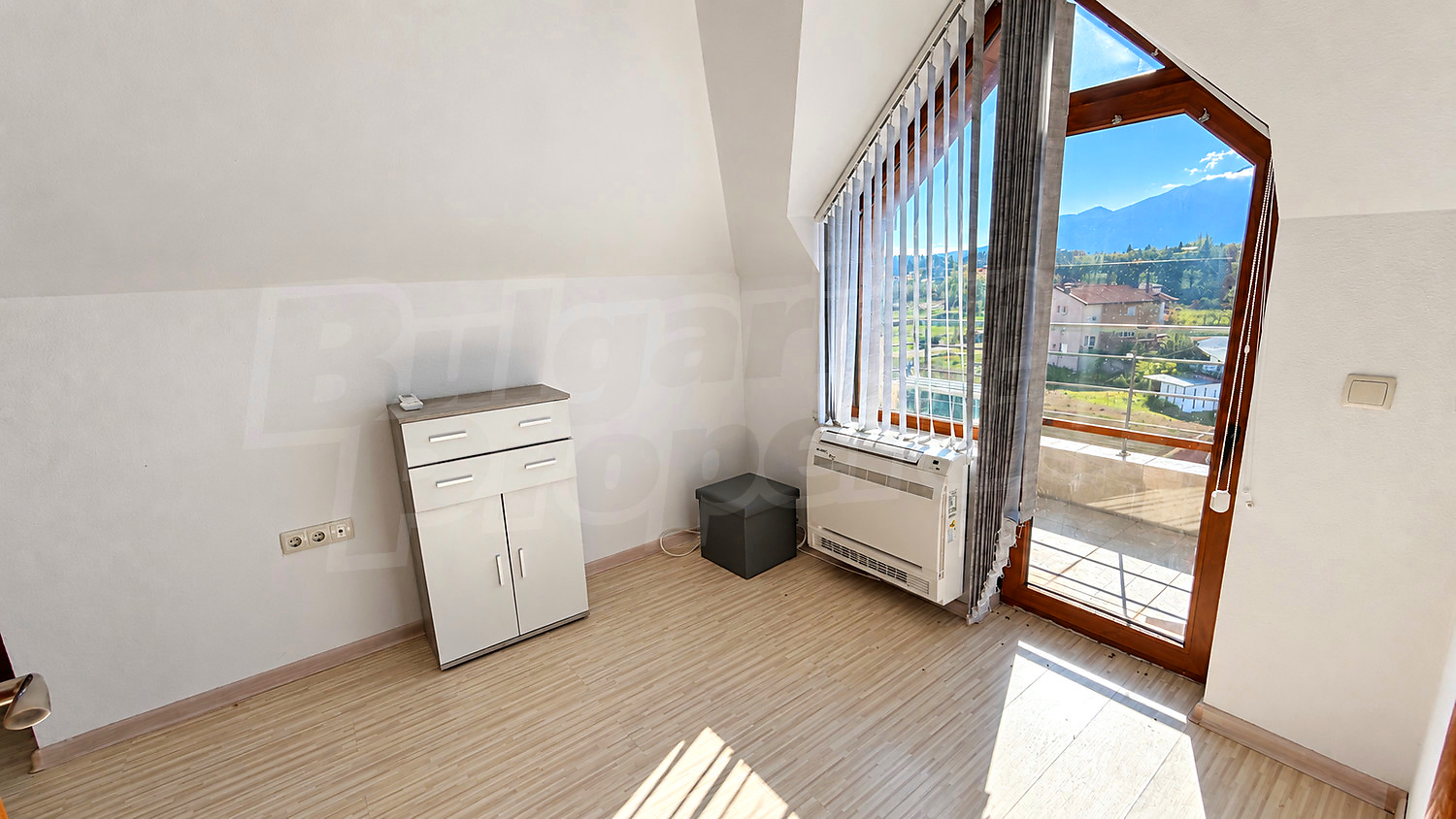 inside, view from balcony, mountain, furnished
