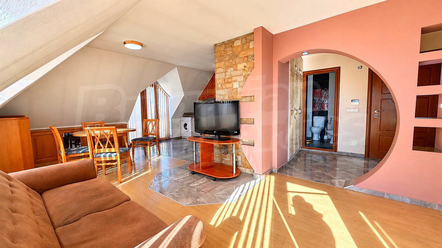 inside, living room, furnished