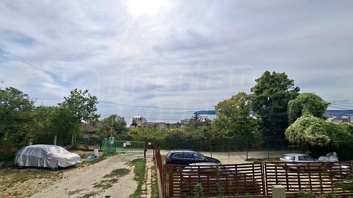 outside, parking, garden, sea