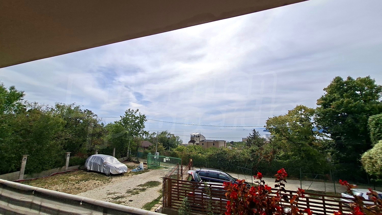 outside, garden, view from balcony
