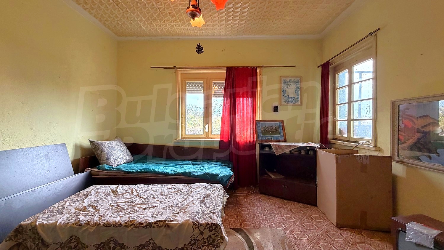 bedroom, inside, furnished