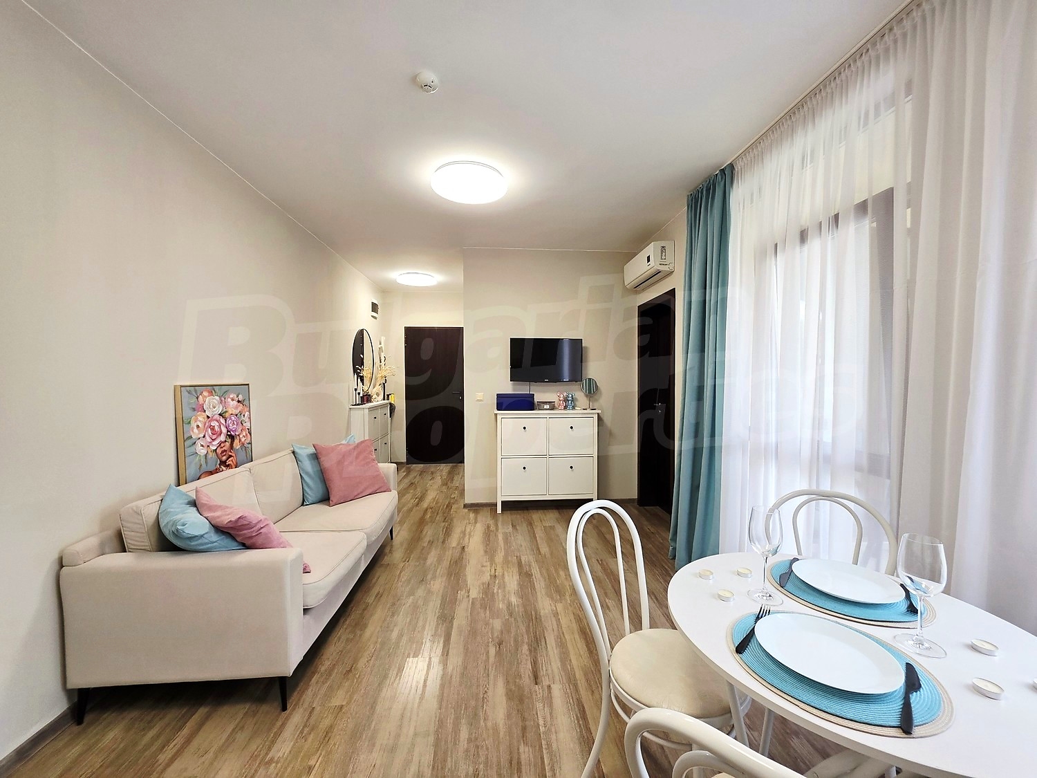 inside, living room, furnished