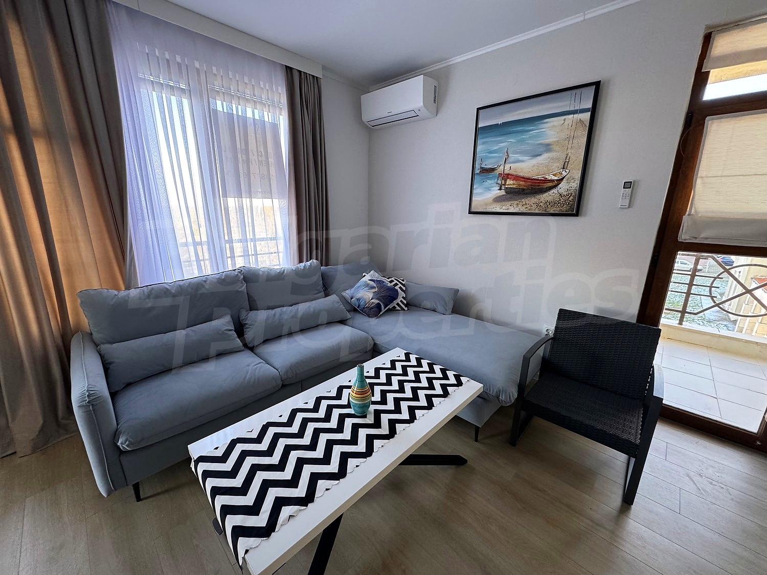 inside, living room, furnished, balcony