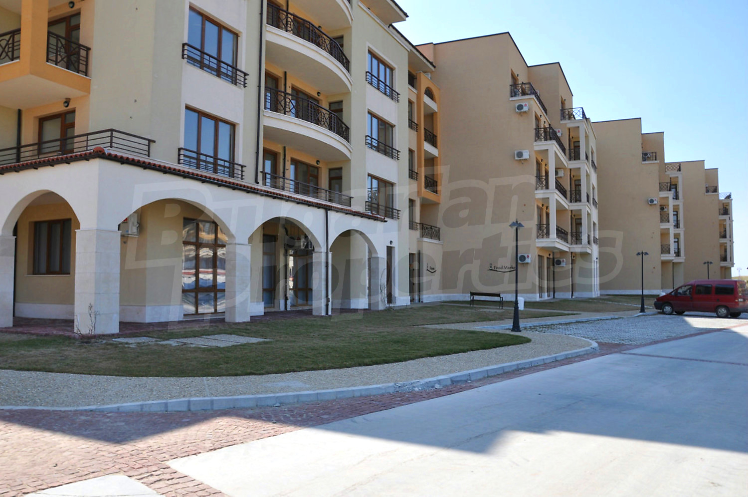 outside, facade, parking, garden