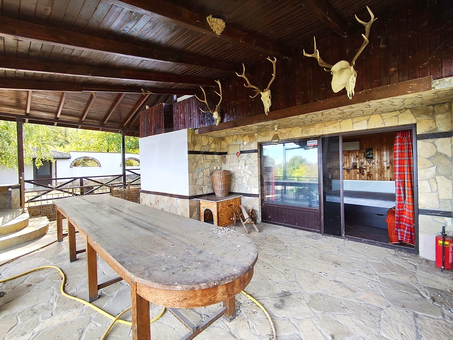 balcony, furnished