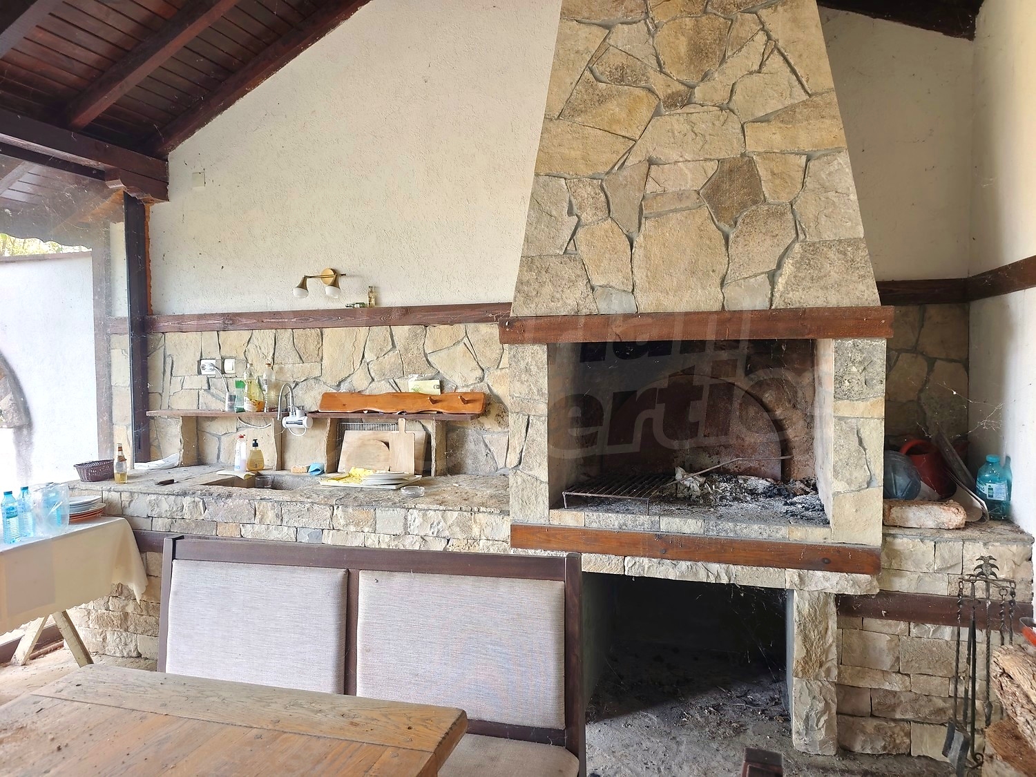 inside, fireplace, furnished