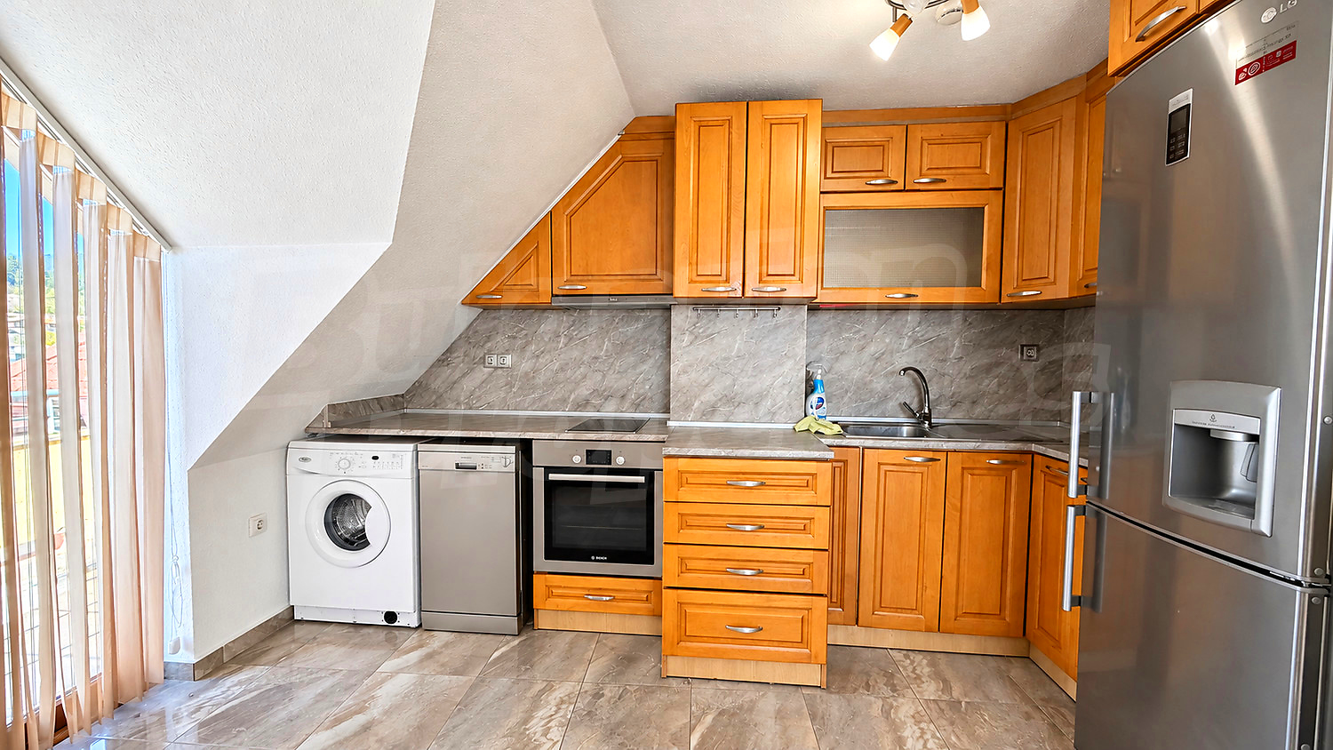inside, kitchen, furnished
