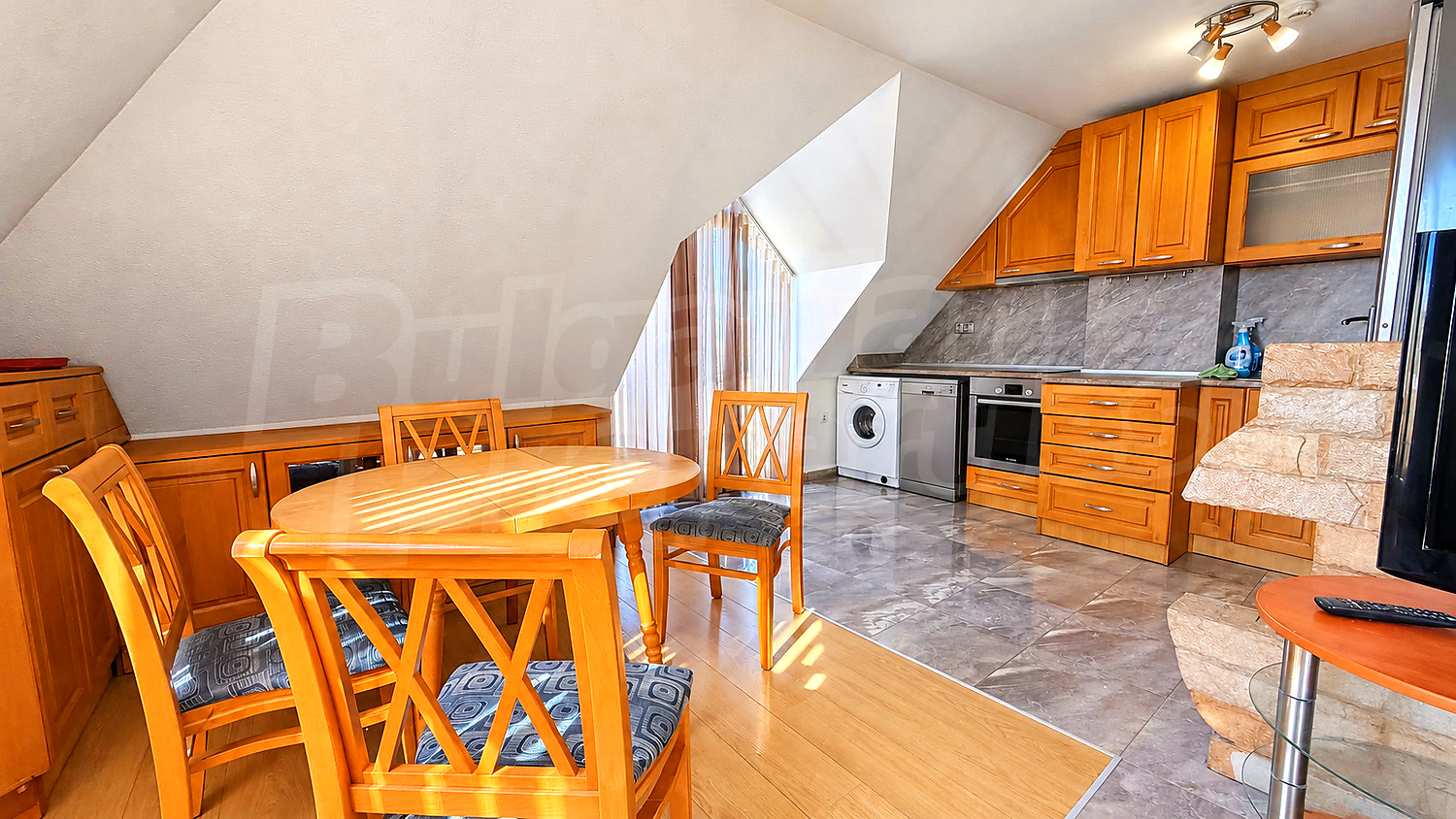 inside, kitchen, furnished