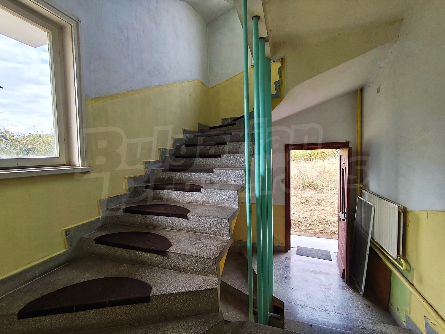 stairs, inside building entrance