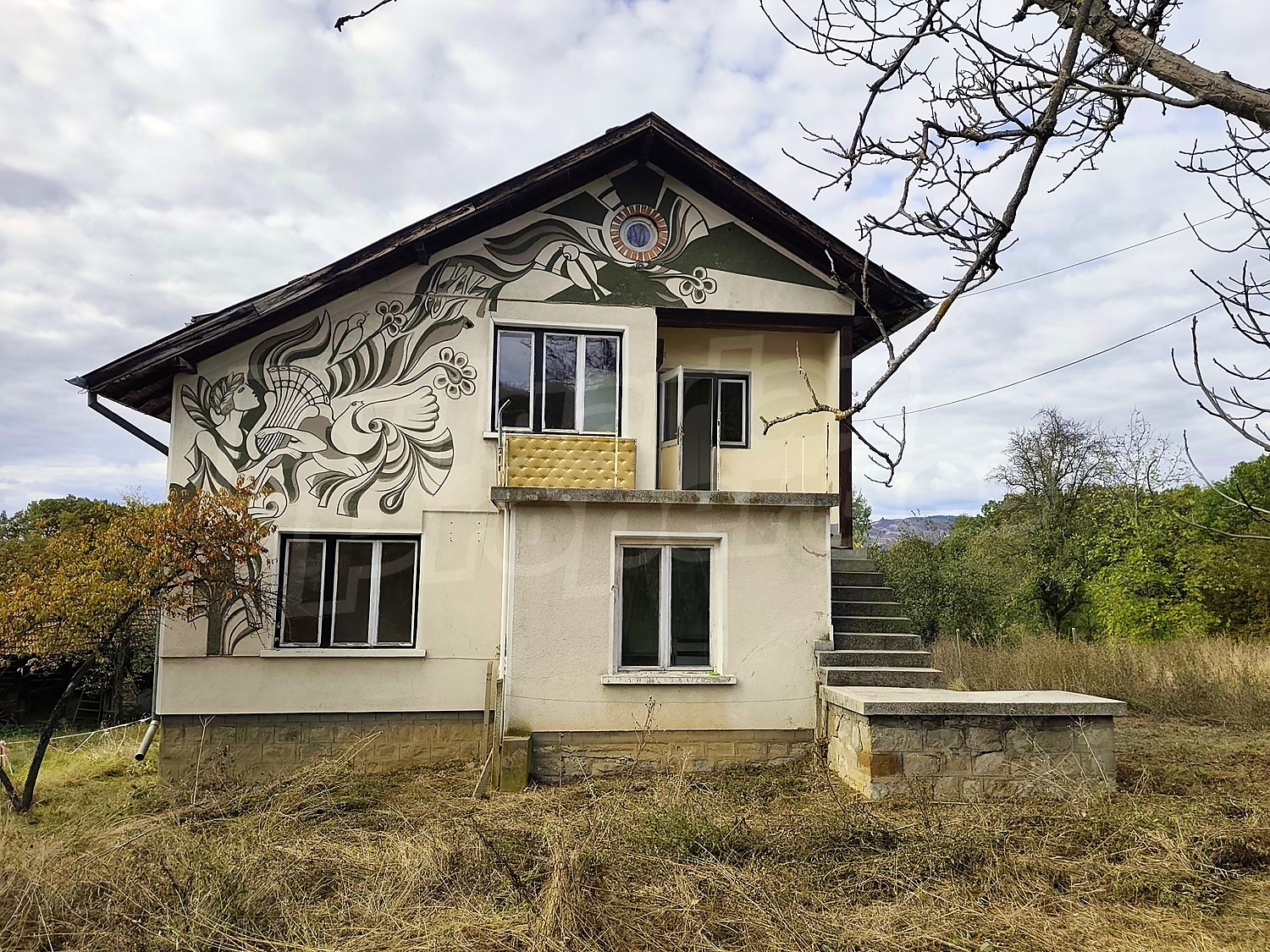 facade, garden