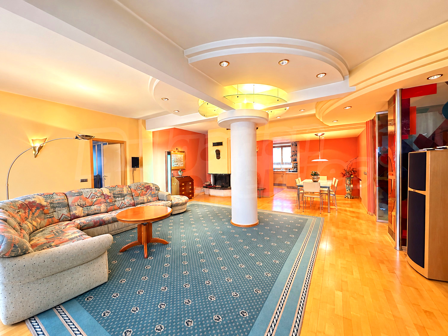 inside, living room, furnished