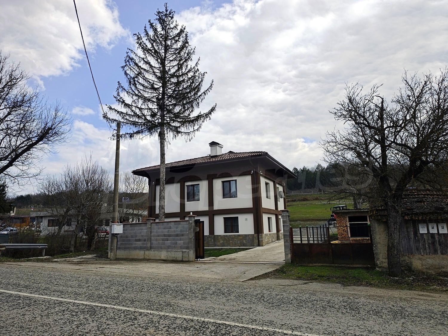 outside, facade, garden, green area