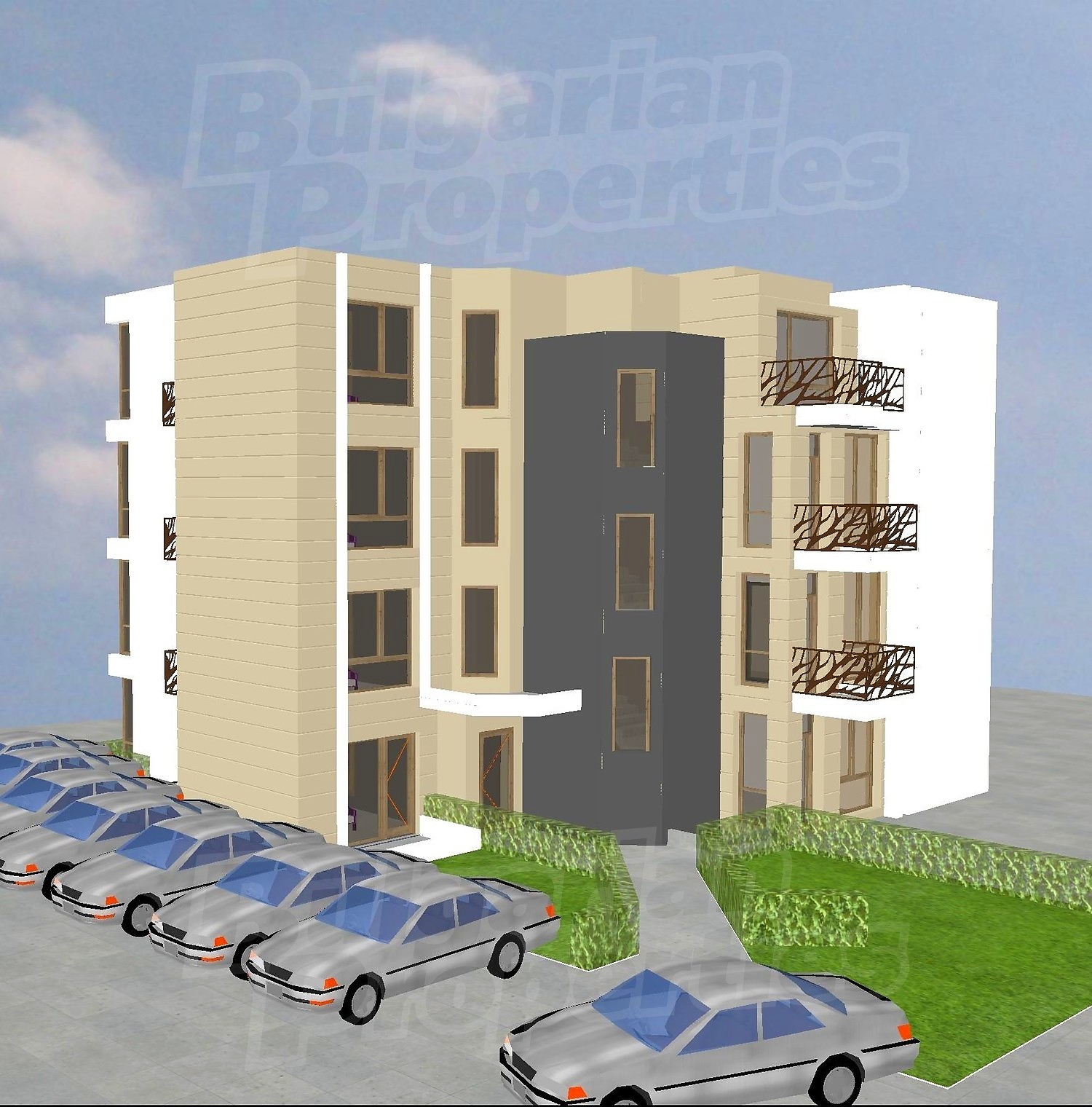 facade, parking, outside
