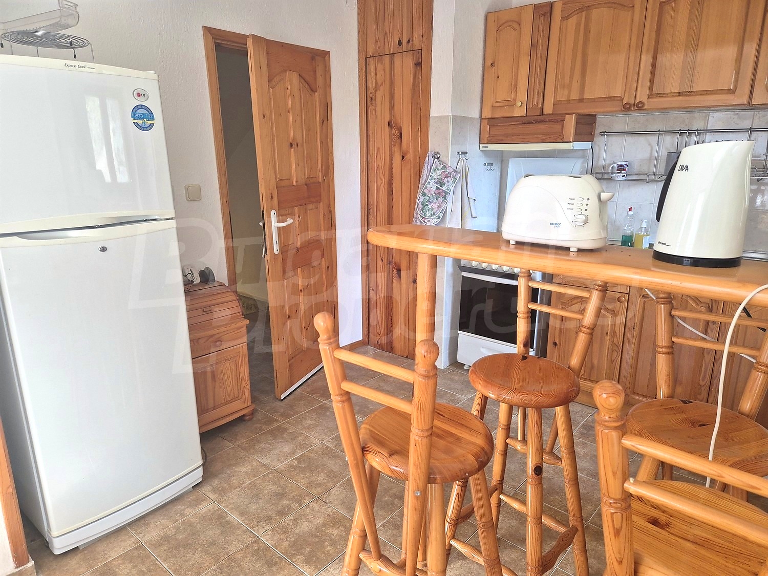 inside, kitchen, furnished