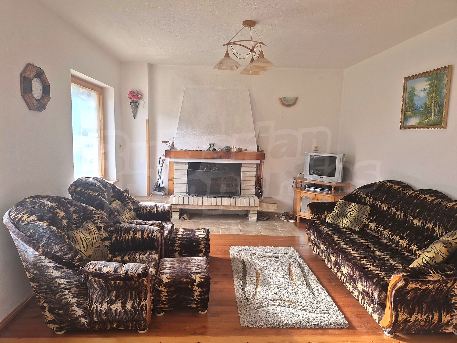 inside, living room, fireplace, furnished