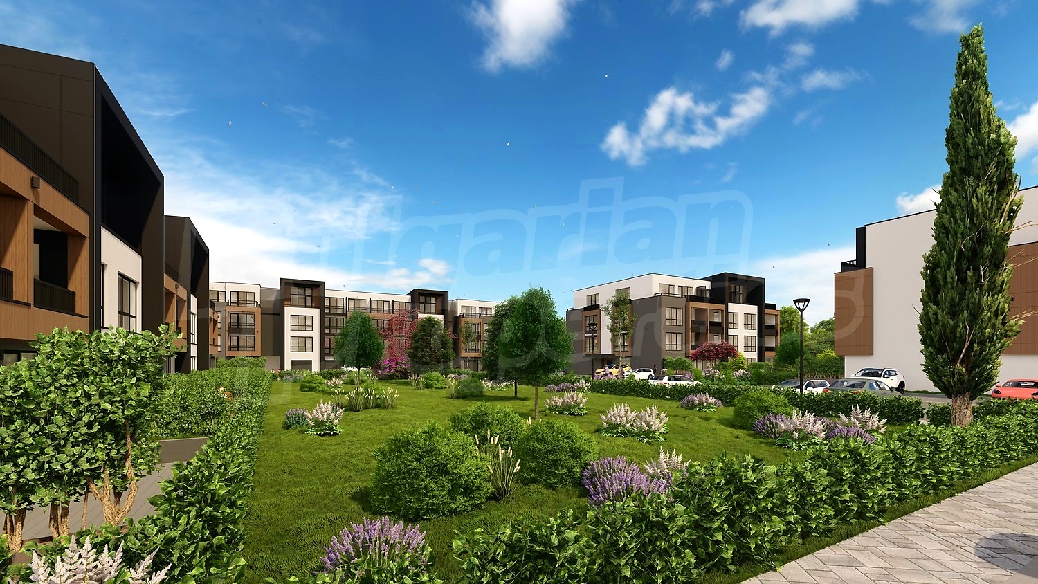 outside, garden, facade, green area