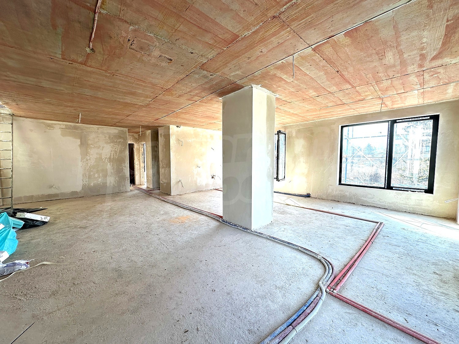 inside, unfurnished