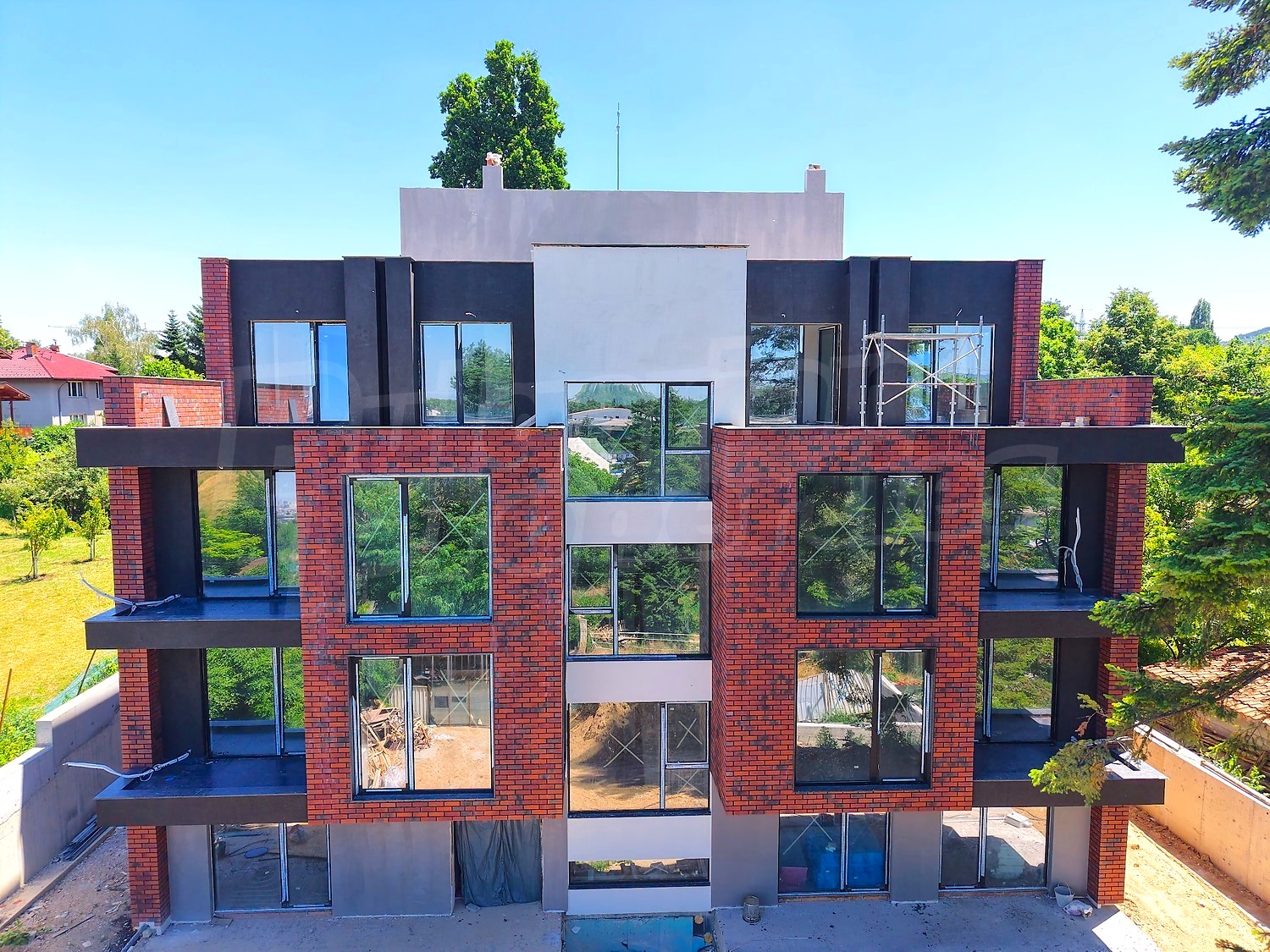 facade, outside, garden