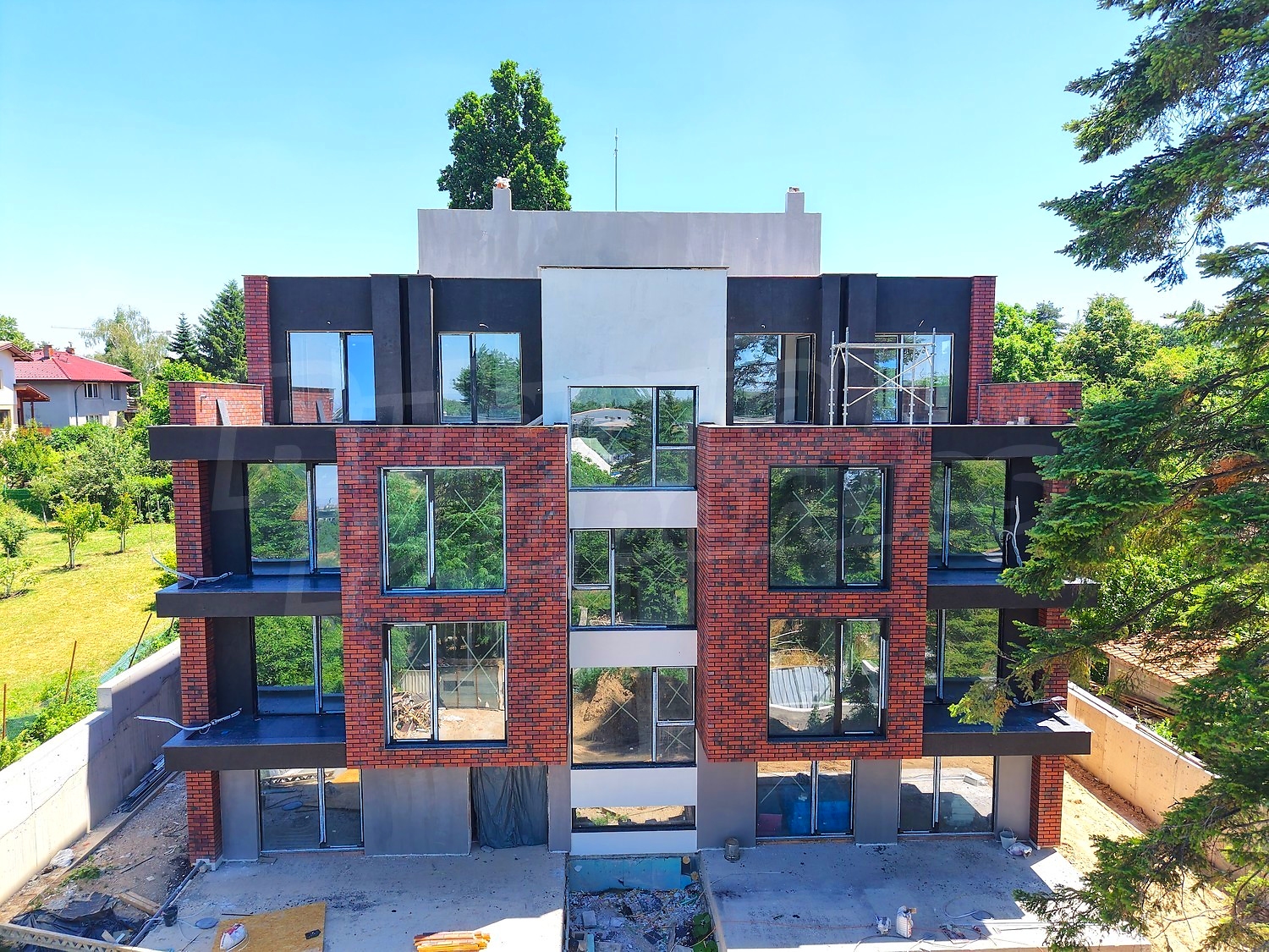 facade, outside, garden