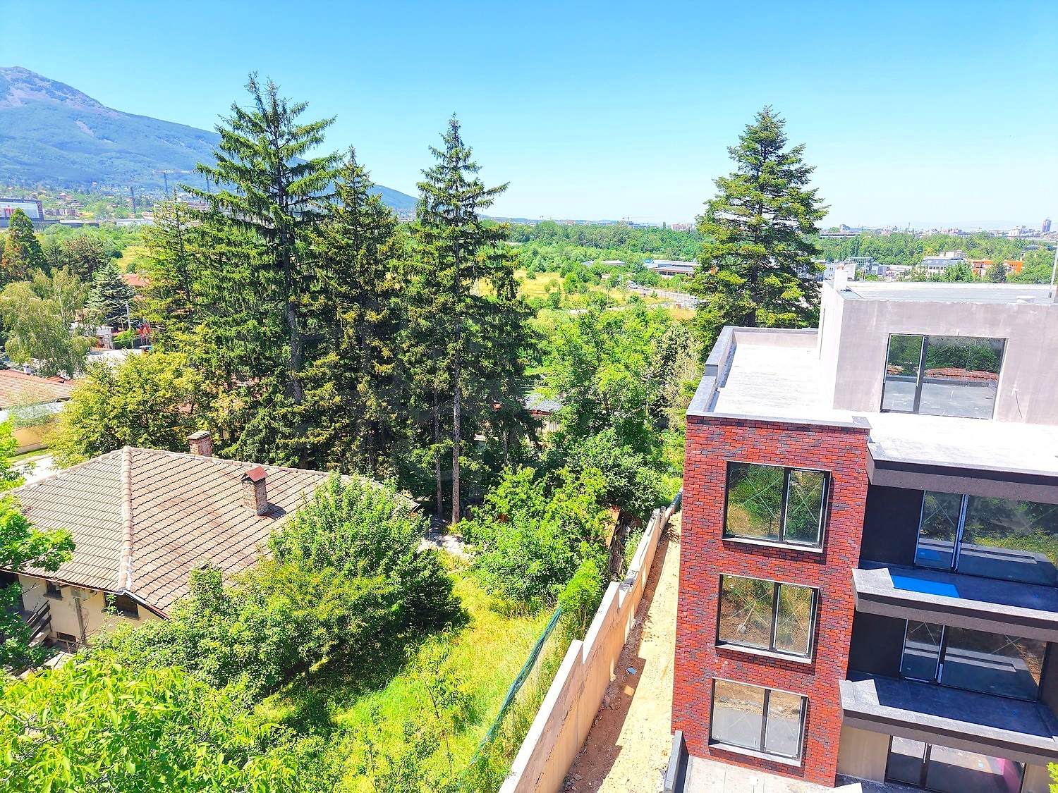 outside, mountain, green area, facade