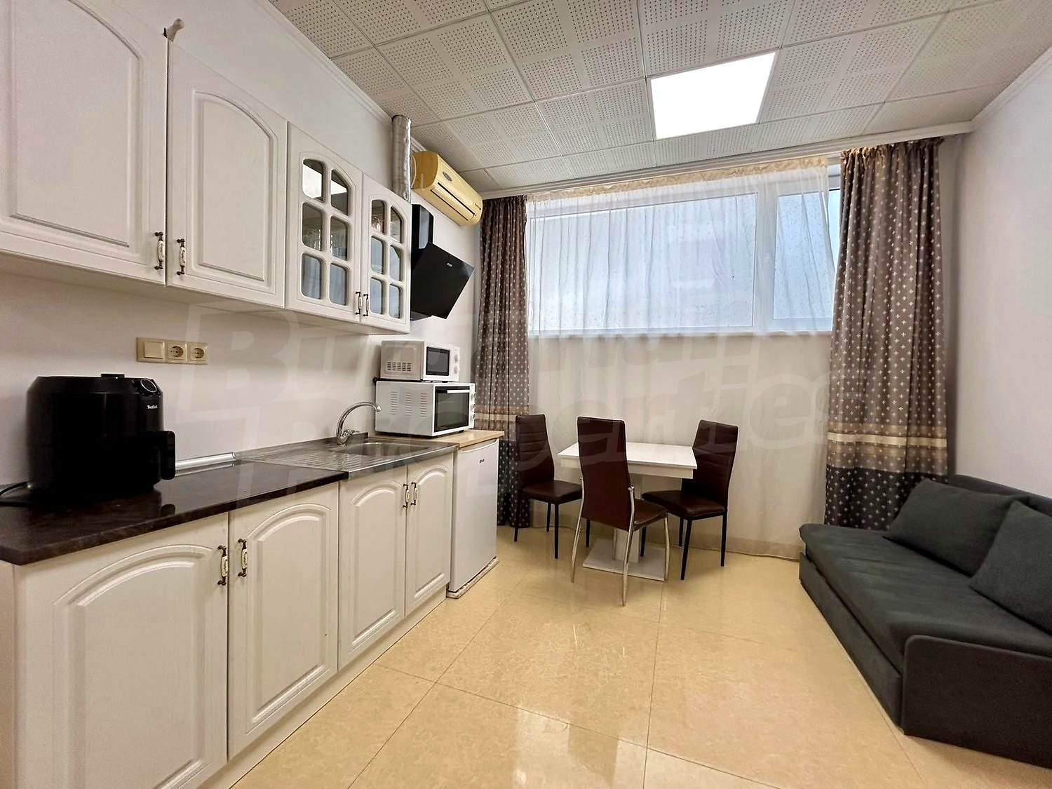inside, kitchen, furnished